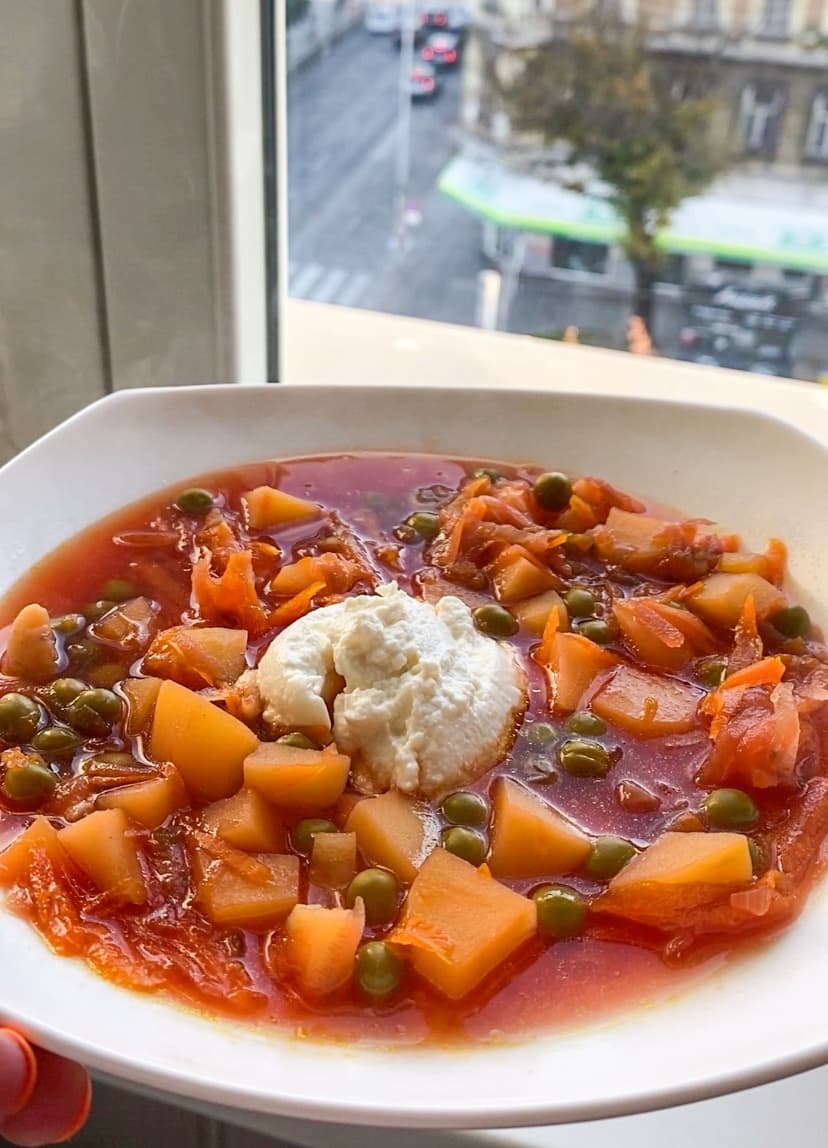 Beetroot and Ricotta Soup Recipe Image