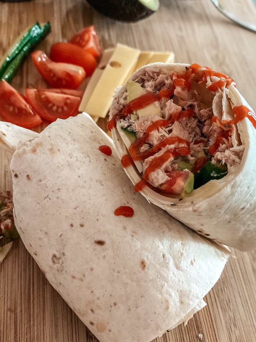 Breakfast Burrito with Tuna Rocely Recipe