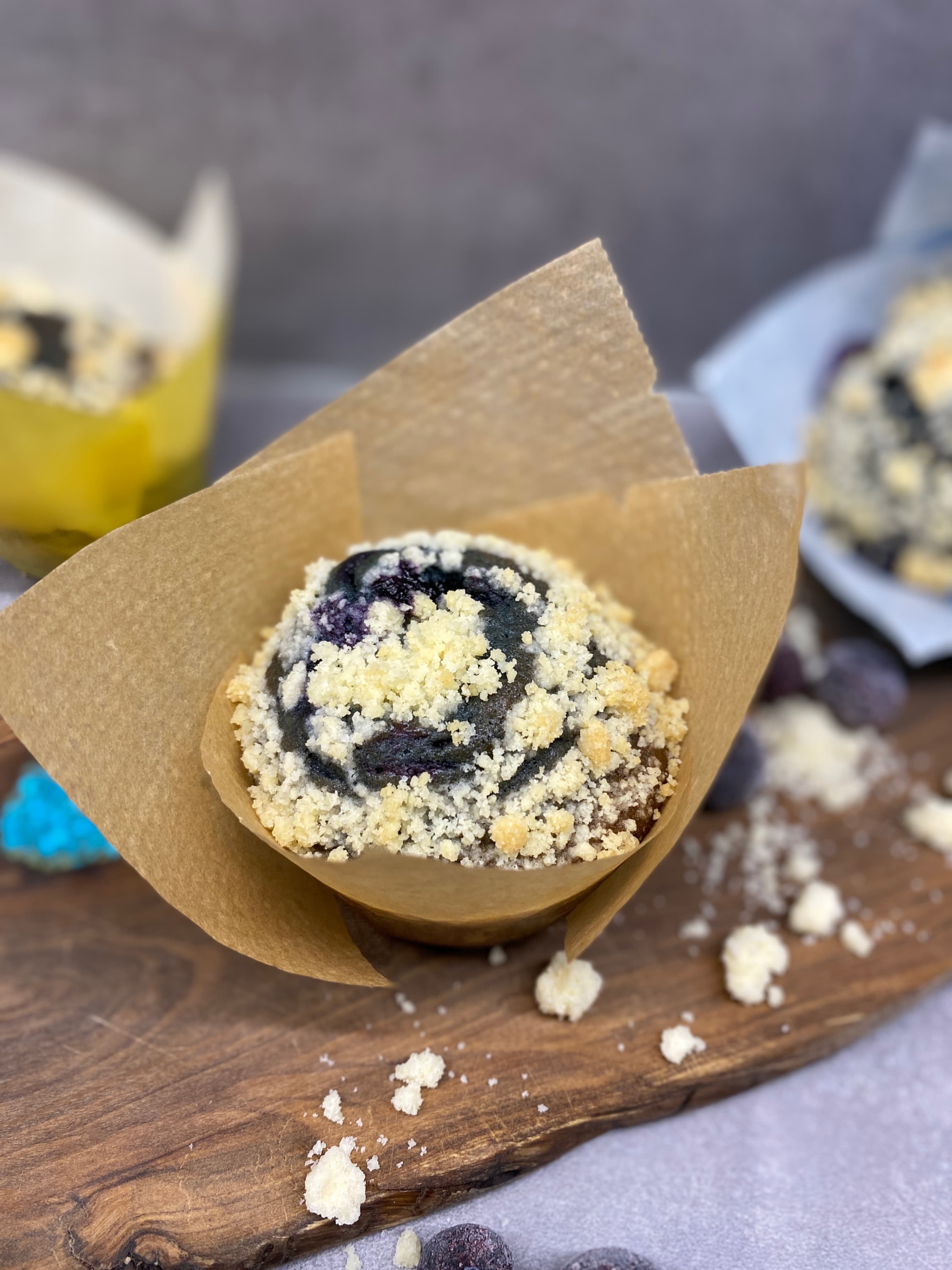Blueberry Crumble Muffins Rocely Recipe
