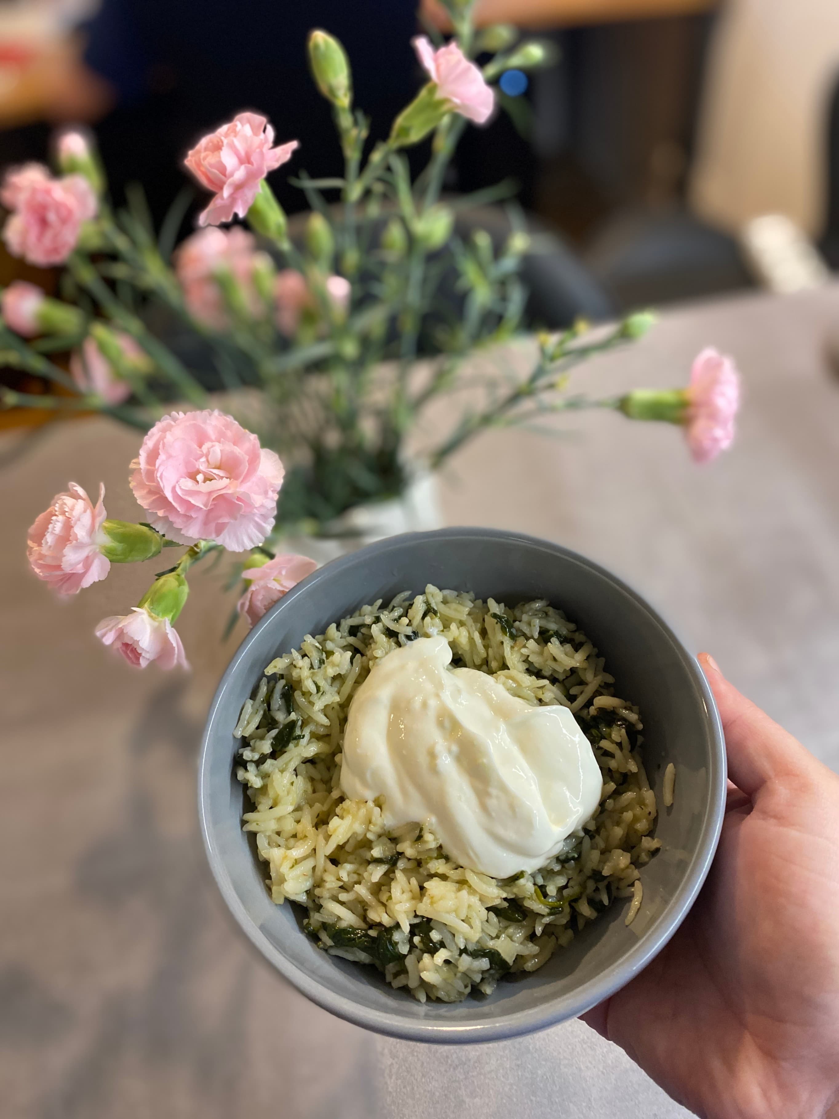 Rice with Spinach Recipe Image