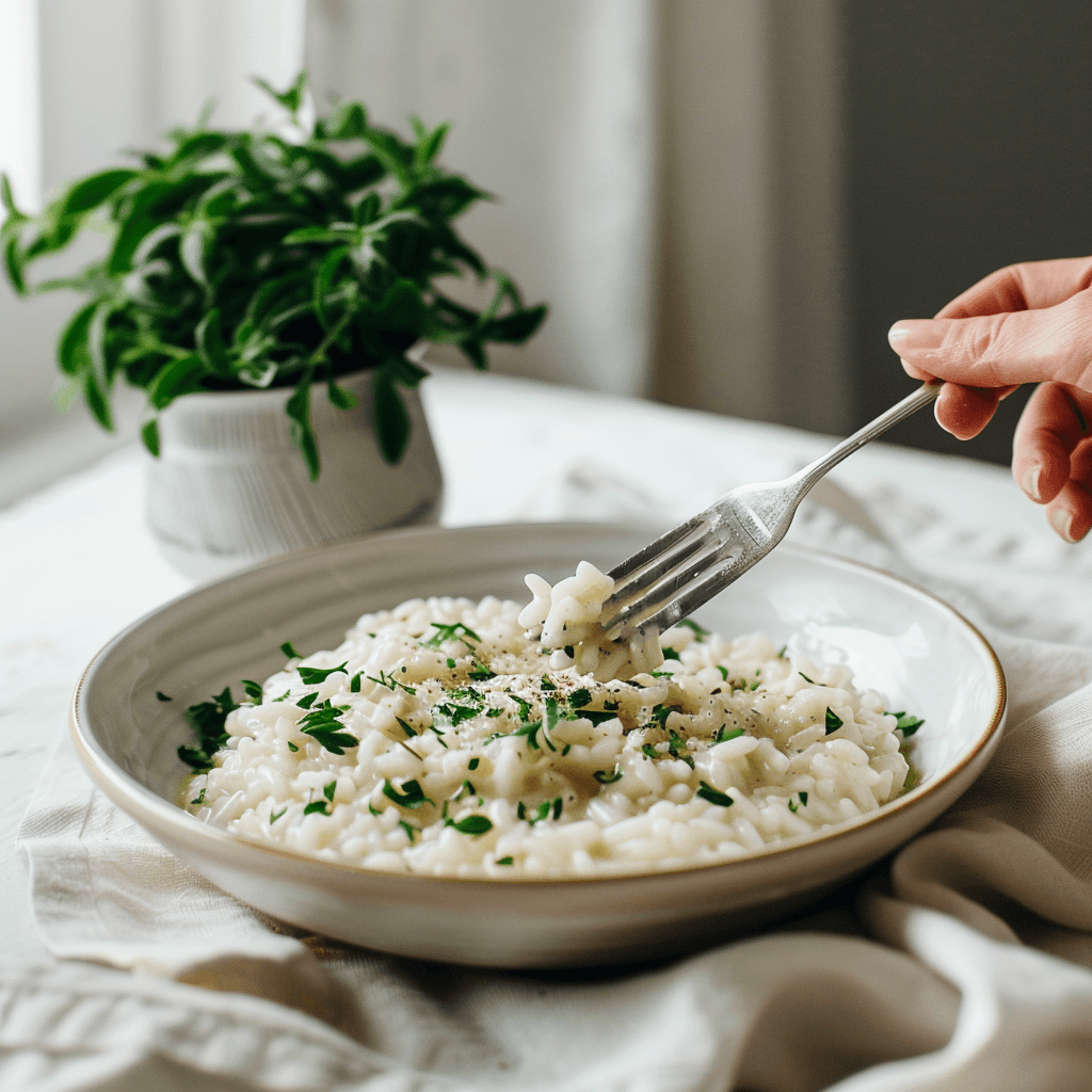 Creamy Risotto with Fresh Green Asparagus and Parmesan, a Reimagined Italian Tradition Rocely Recipe