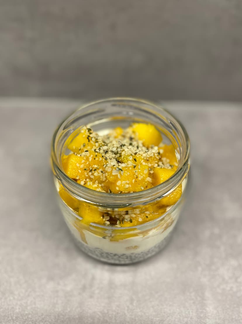 Mango Chia Pudding in a Jar Rocely Recipe