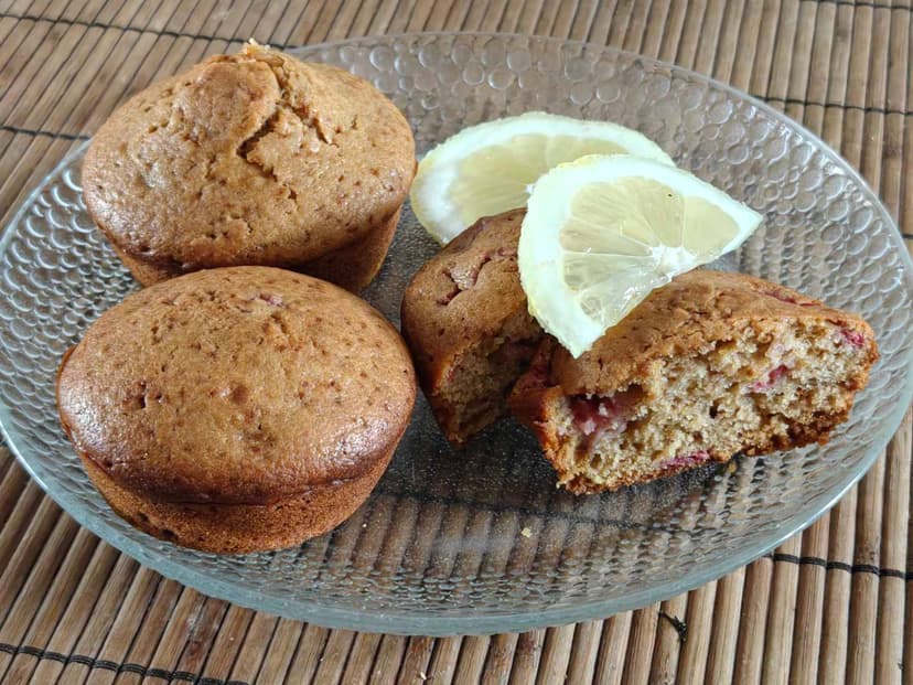 Lemon Muffins with Raspberries Rocely Recipe