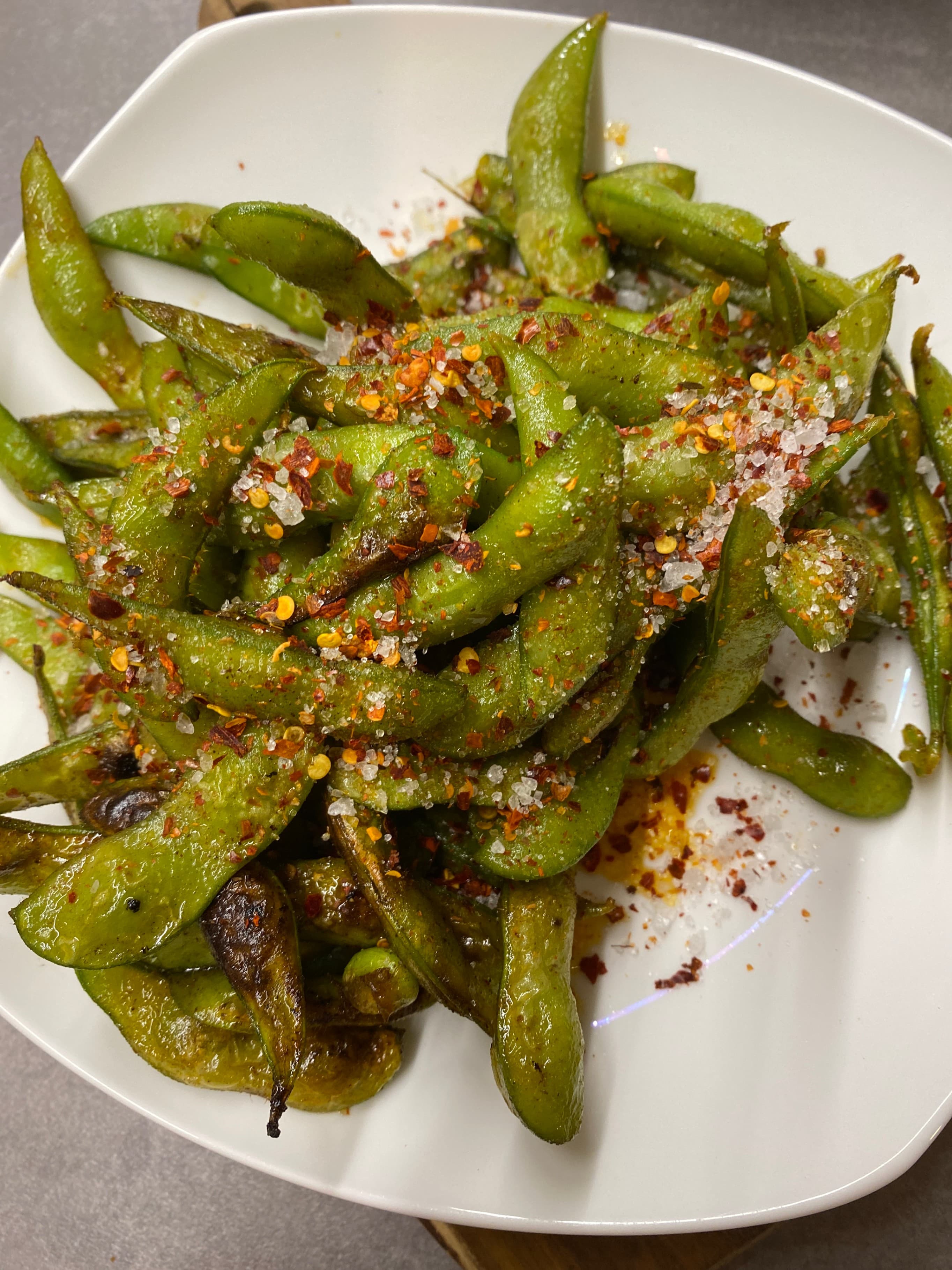 Buttery Grilled Edamame Recipe Image