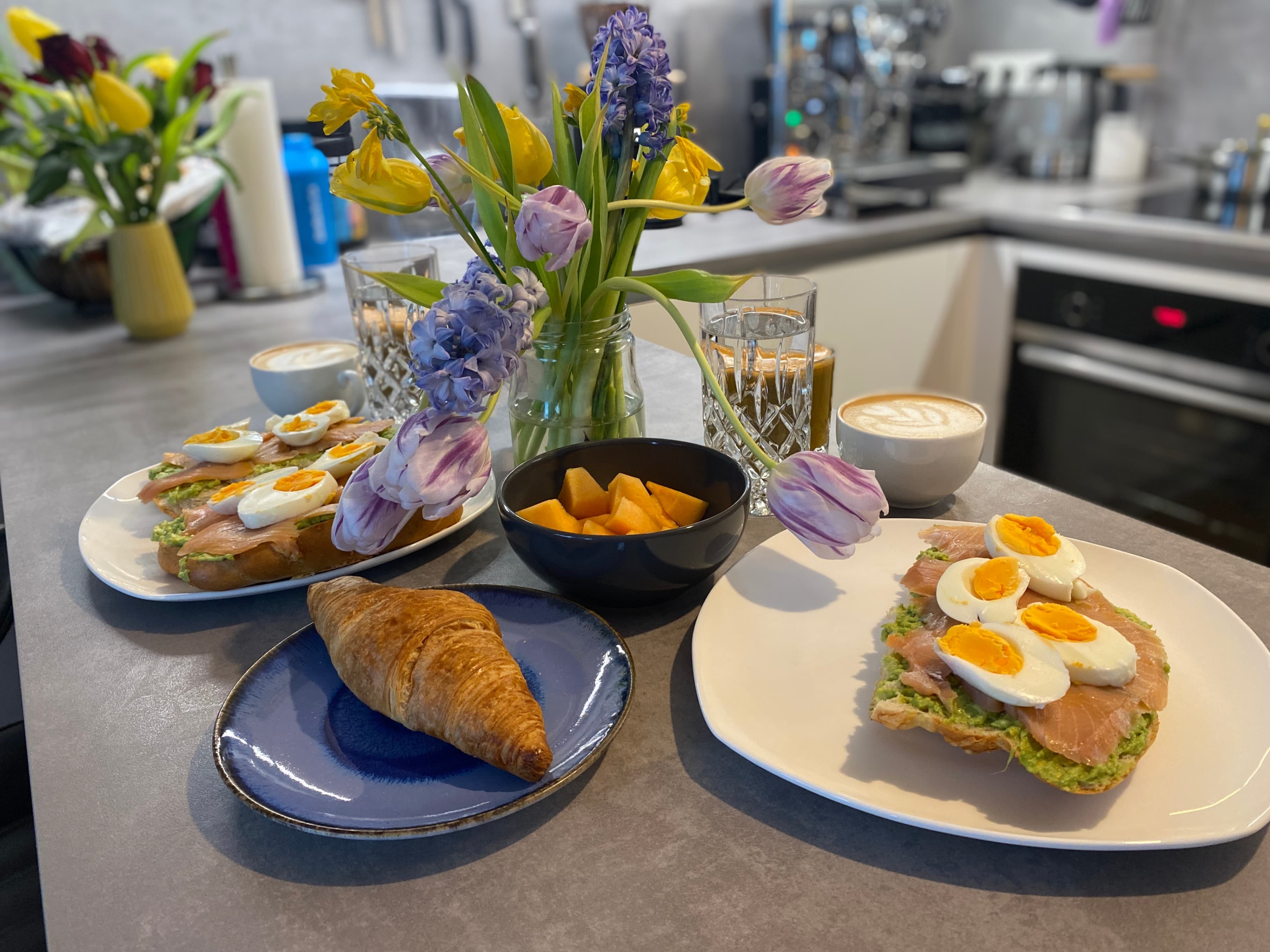 Smoked Salmon and Avocado Brunch Recipe Image