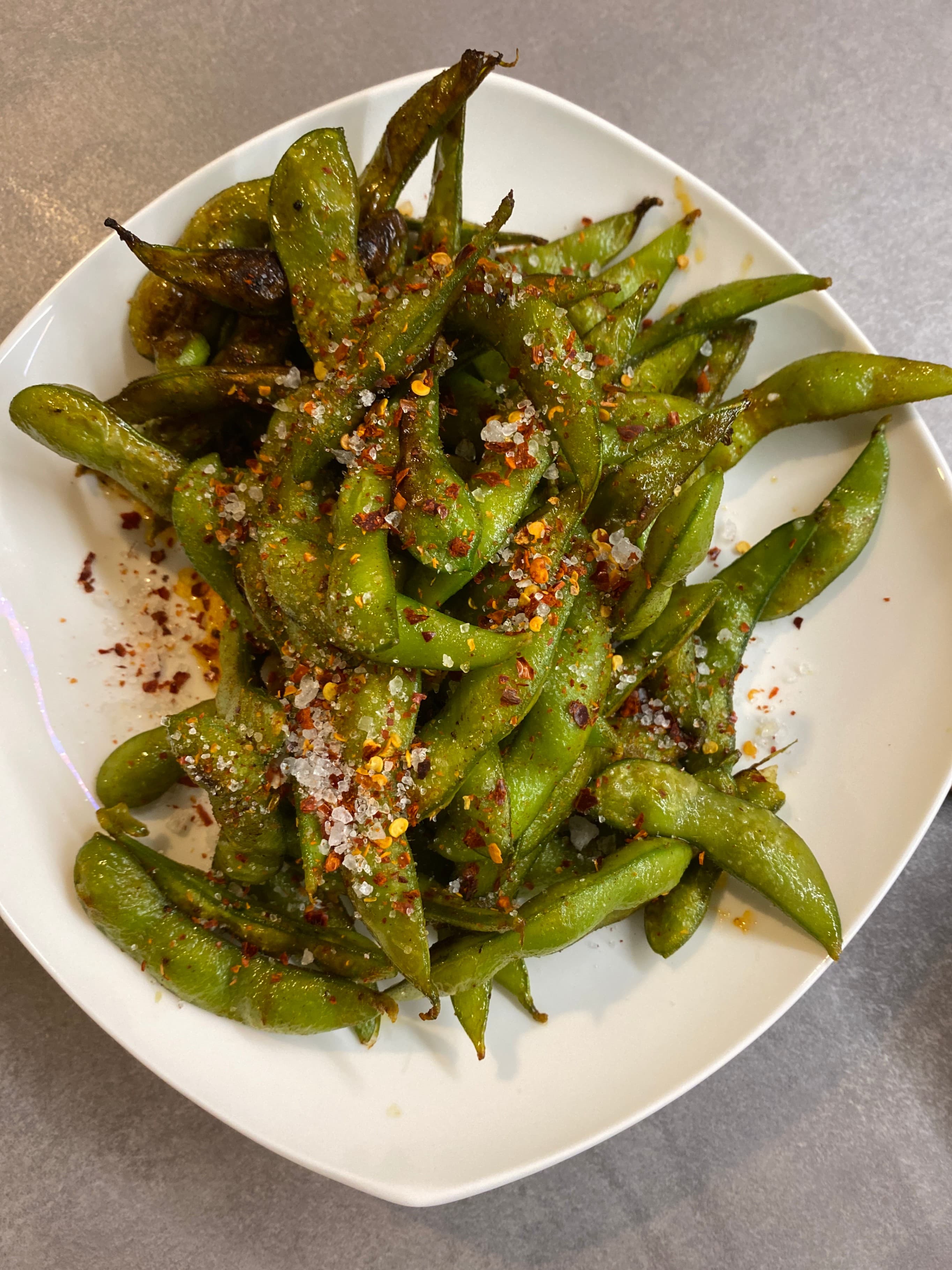 Buttery Grilled Edamame Recipe Image