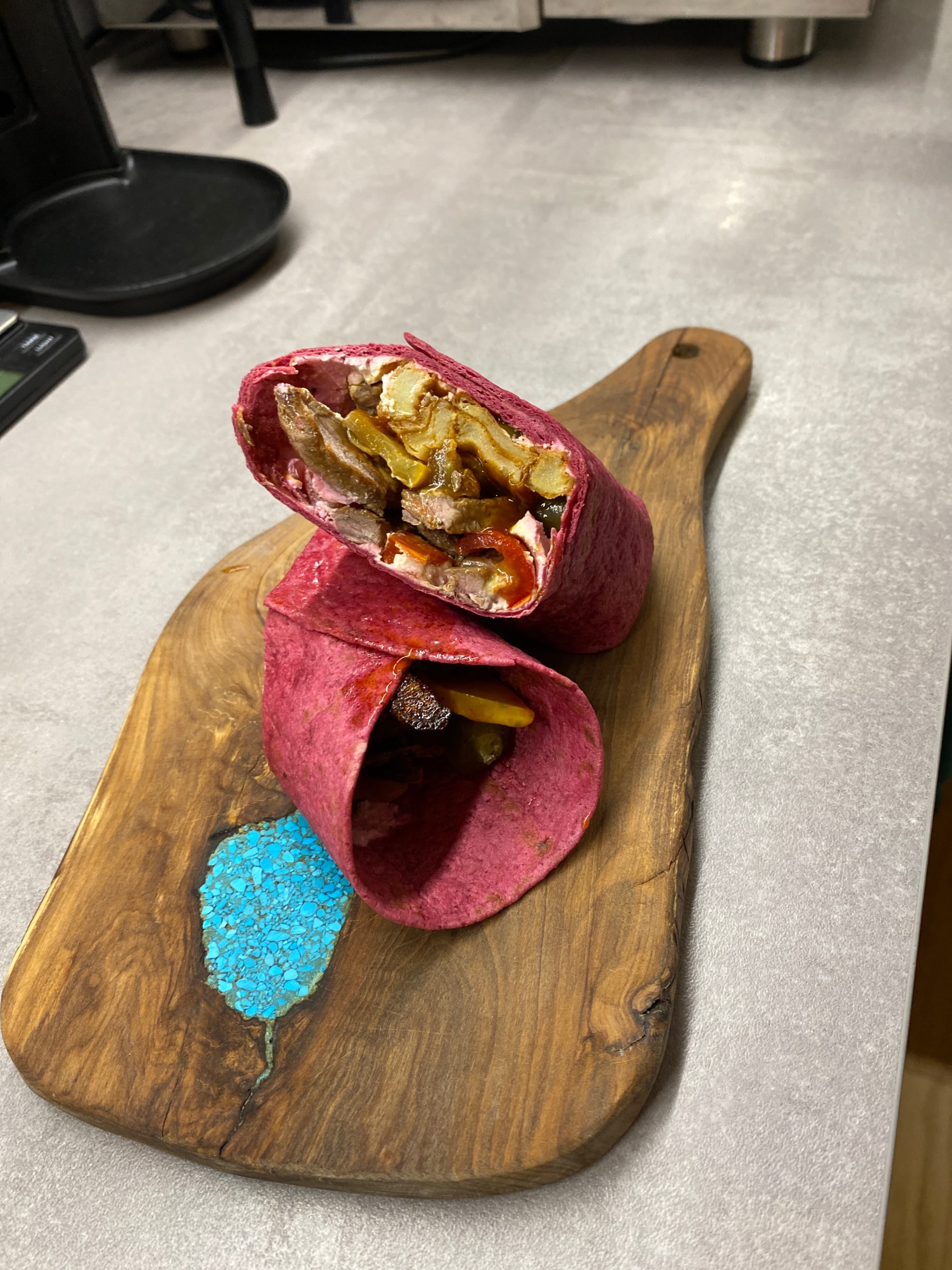 Beef Burritos with Roasted Vegetables Recipe Image