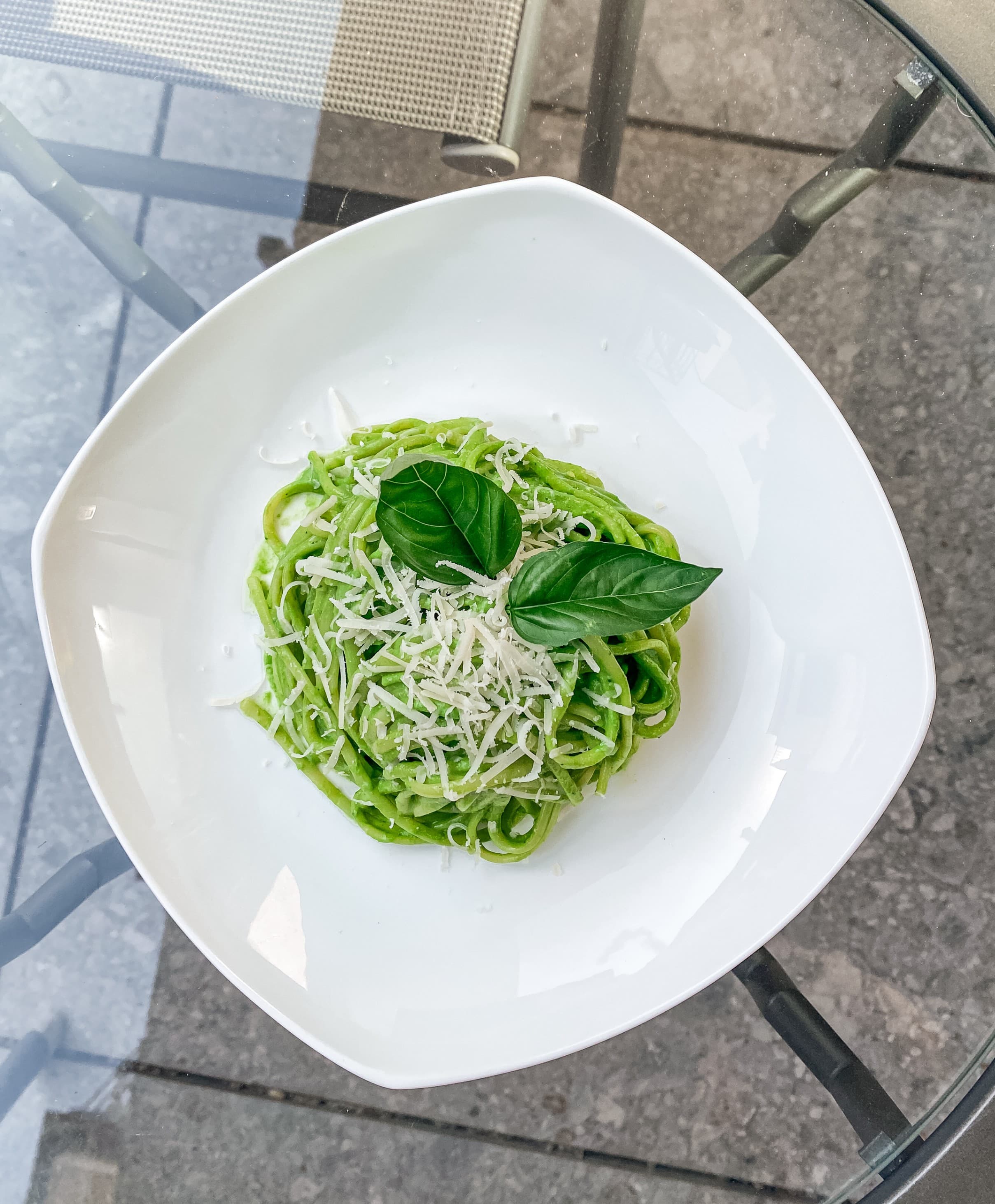 Green Summer Linguine Recipe Image