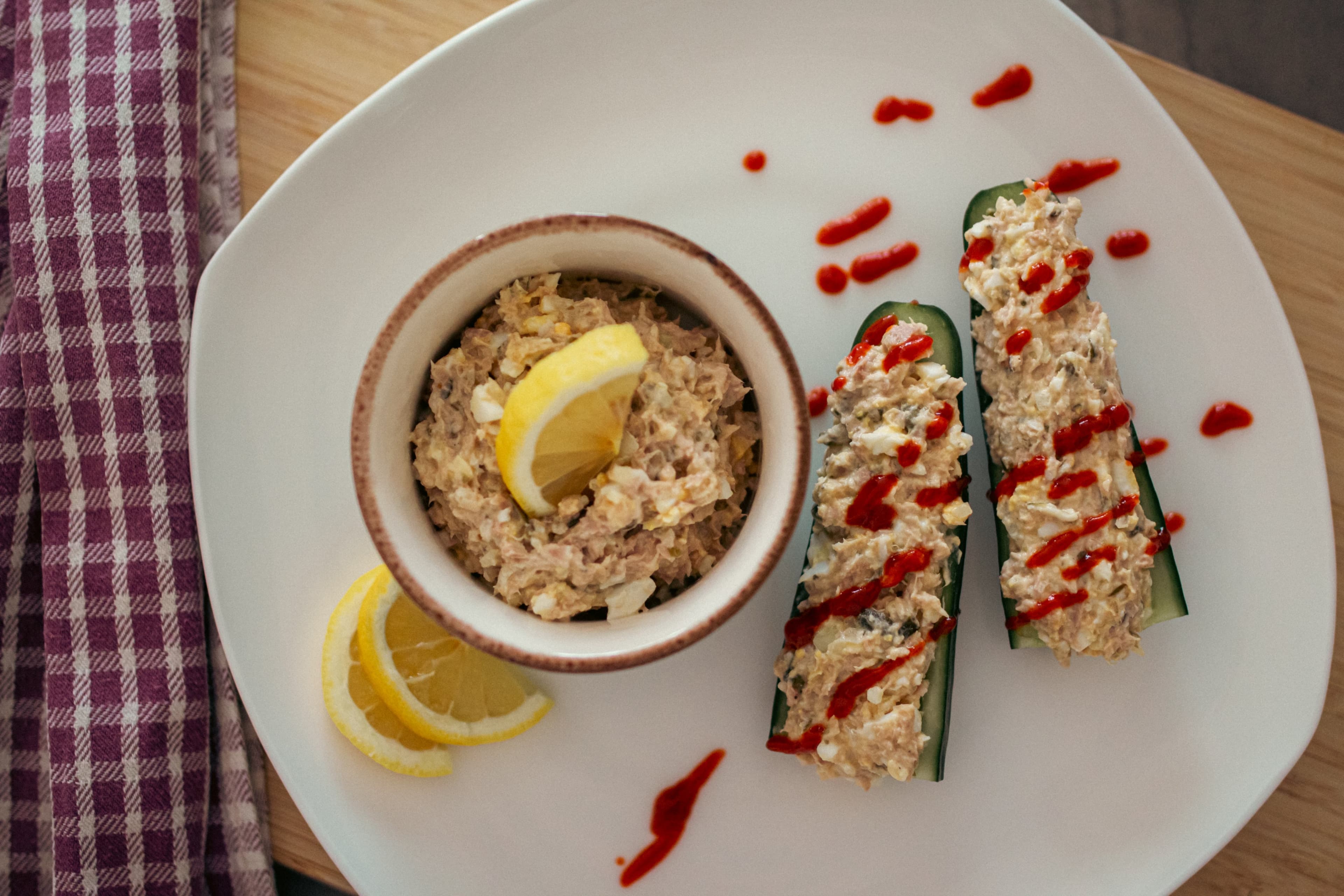 Cucumber Tuna Boats Recipe Image