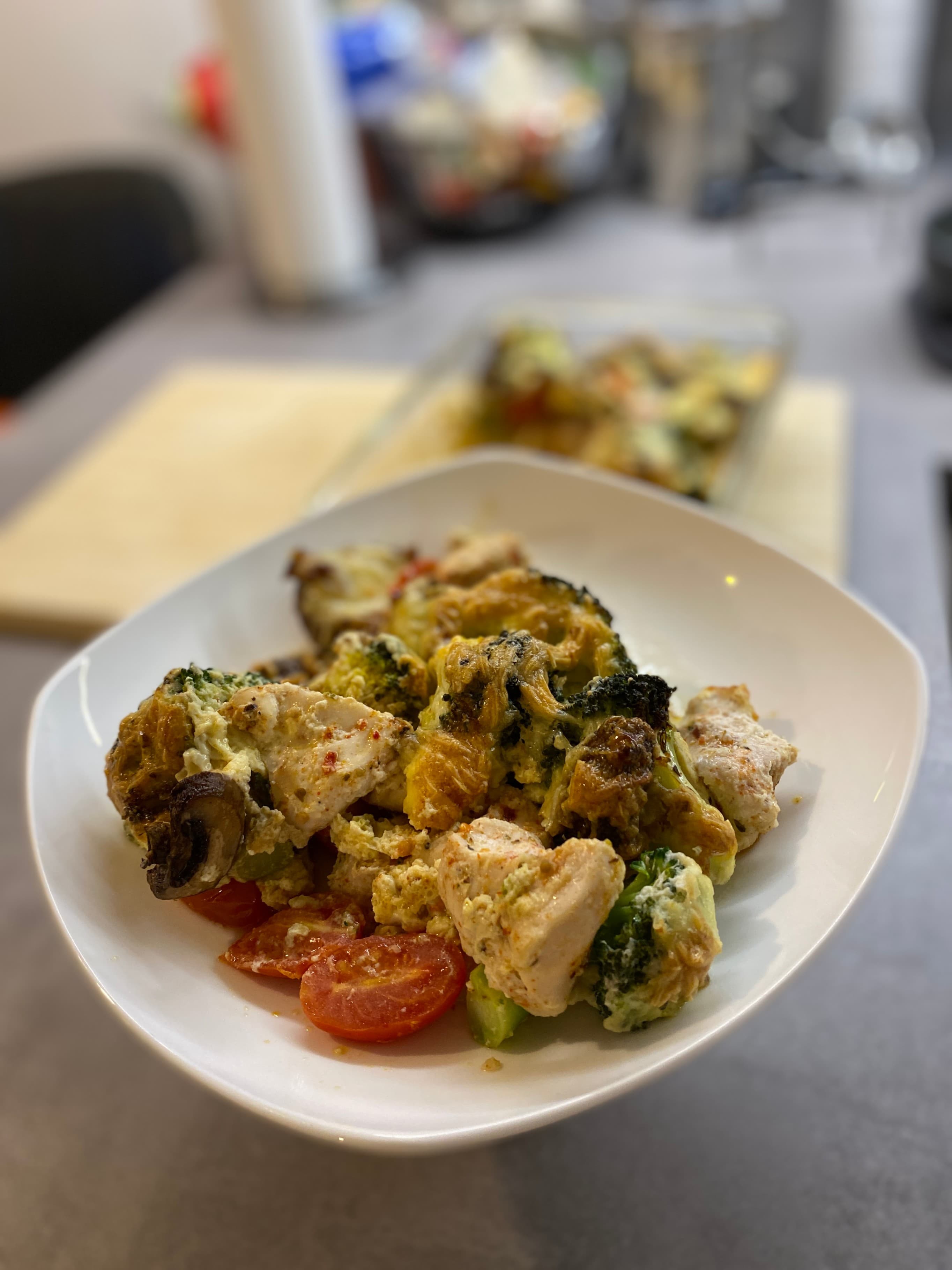 One Tray Chicken and Broccoli Bake Recipe Image