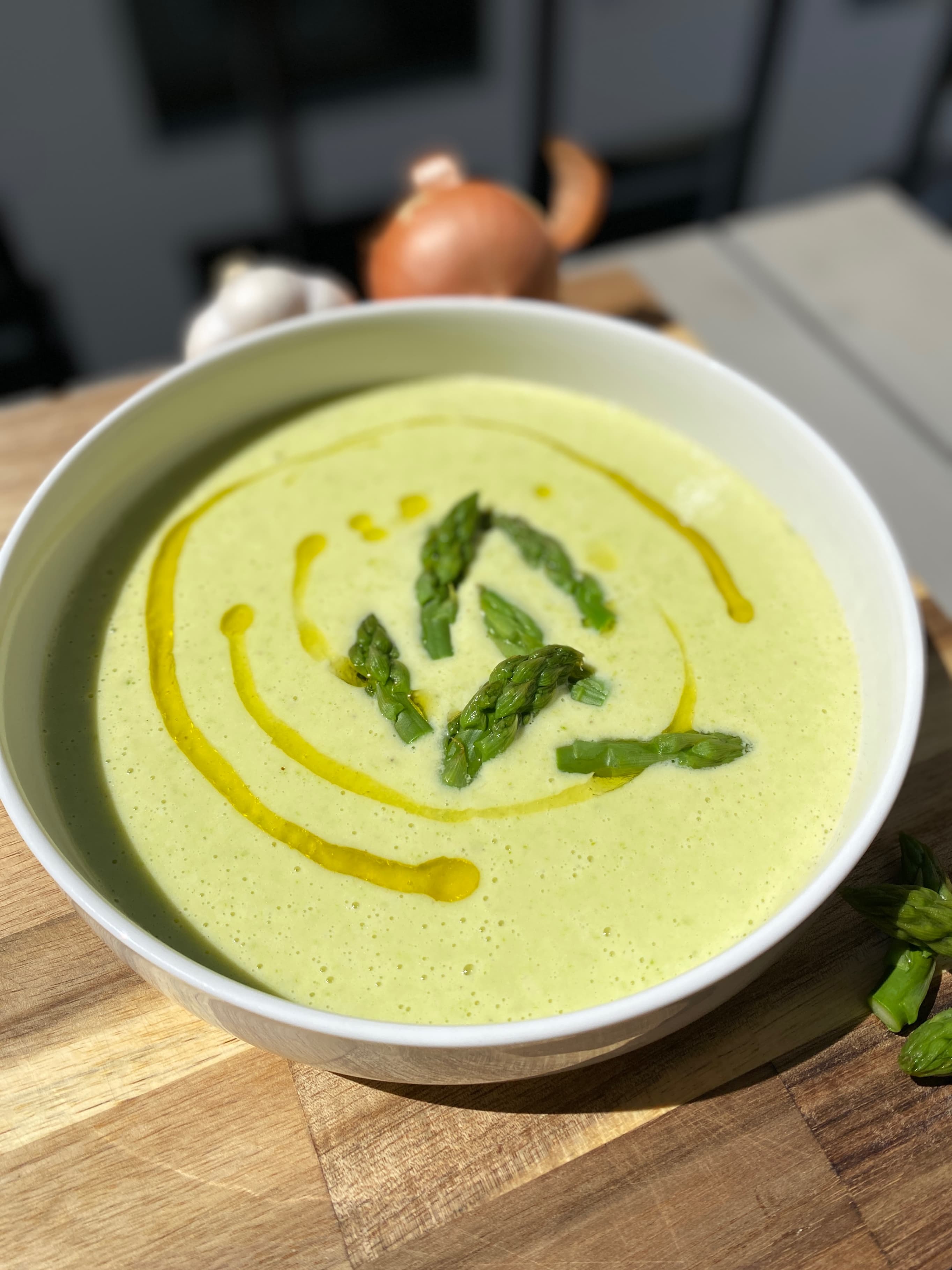 Recette Rocely de Soupe Crème d'Asperges