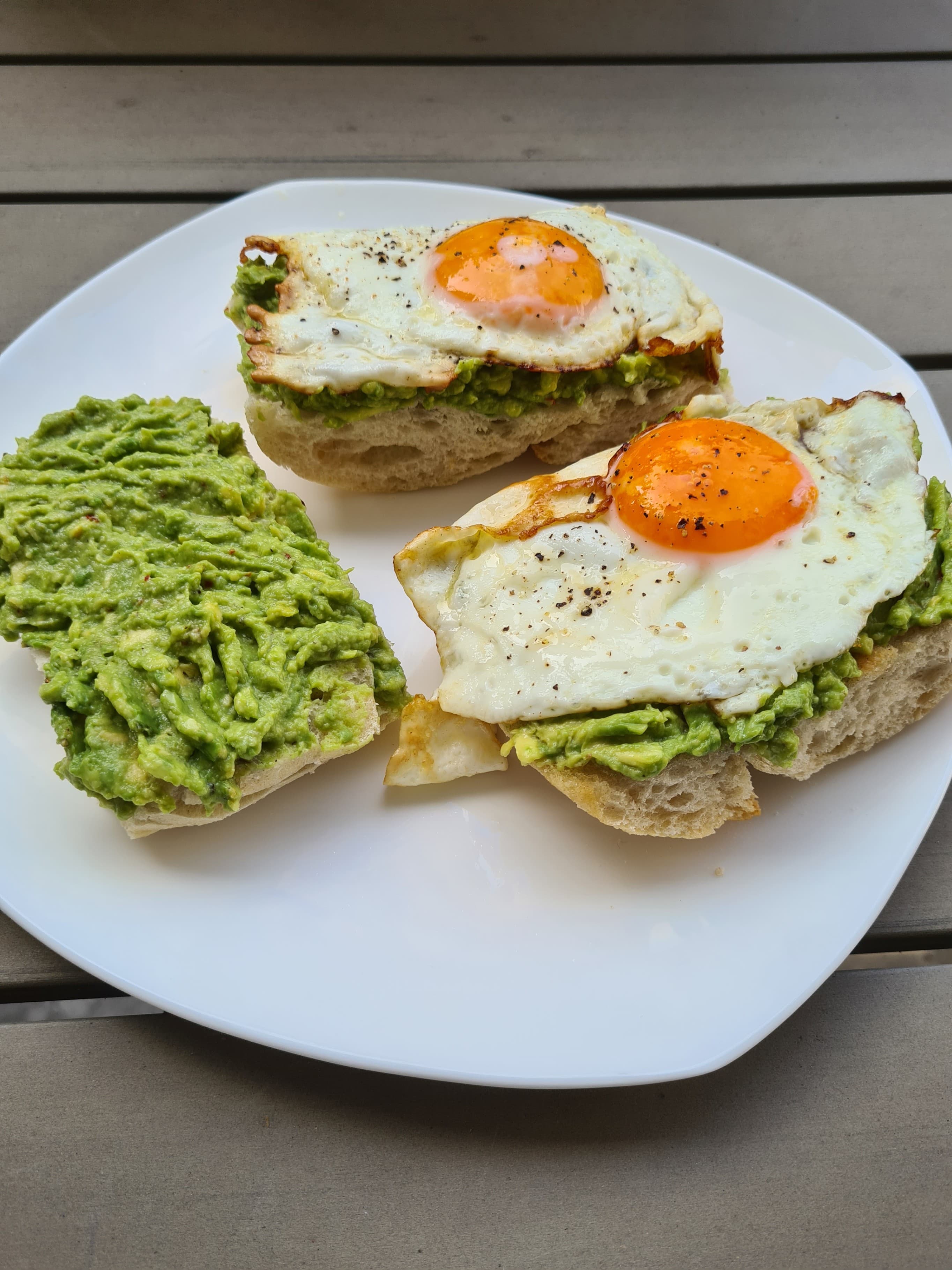 Avocado Fried Egg Sandwich Recipe Image