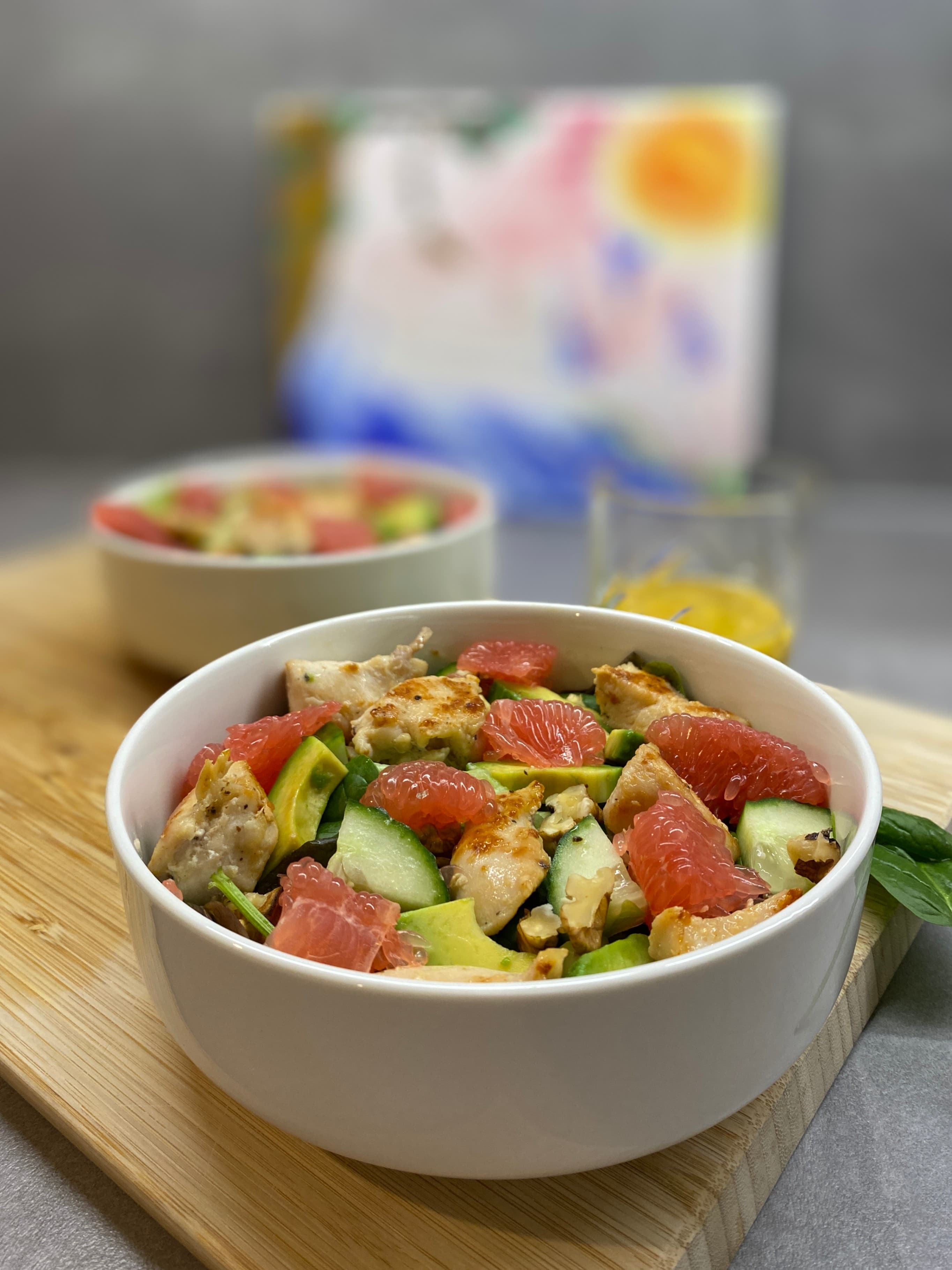 Chicken Salad with Grapefruit Dressing Recipe Image