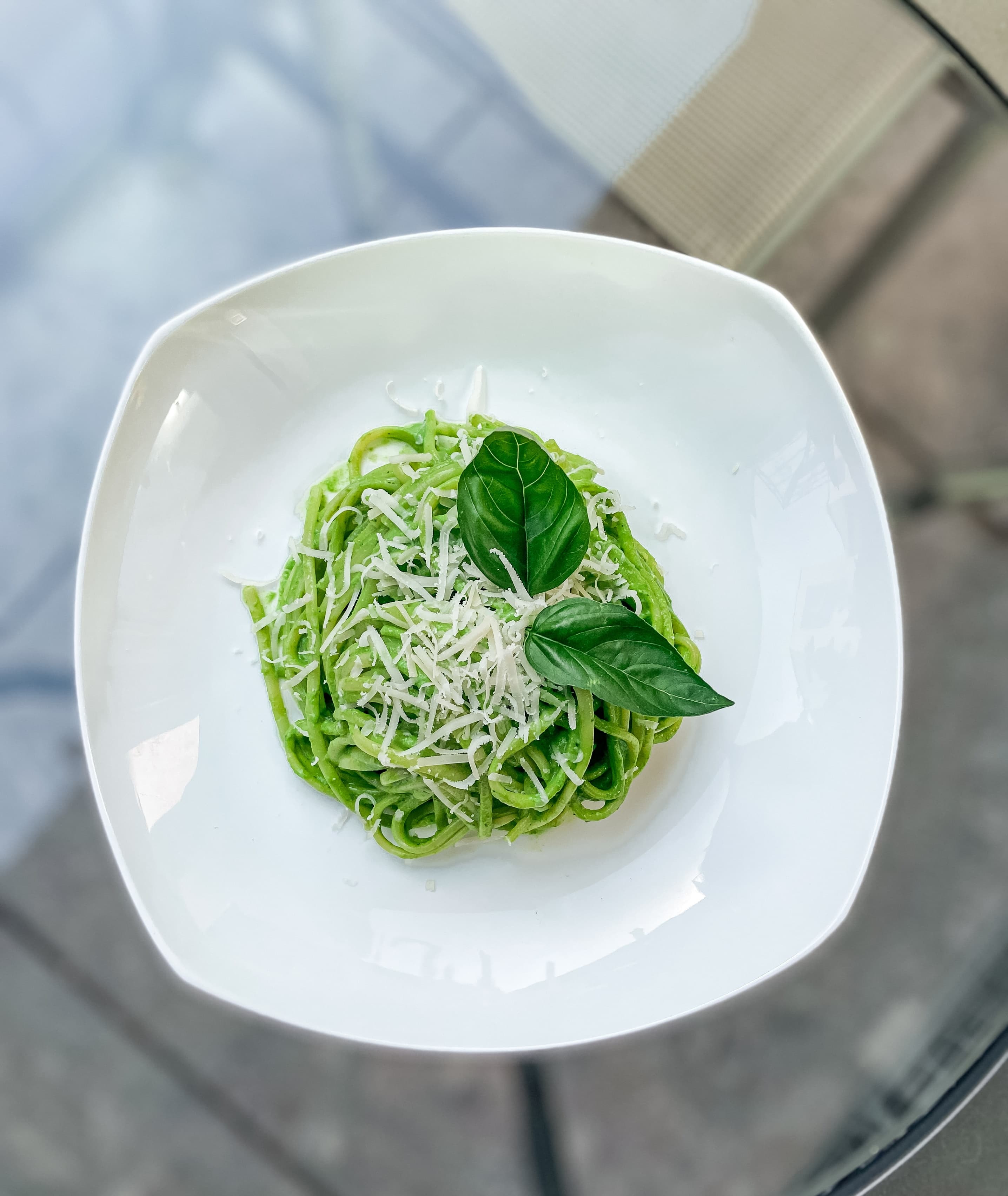 Green Summer Linguine Recipe Image