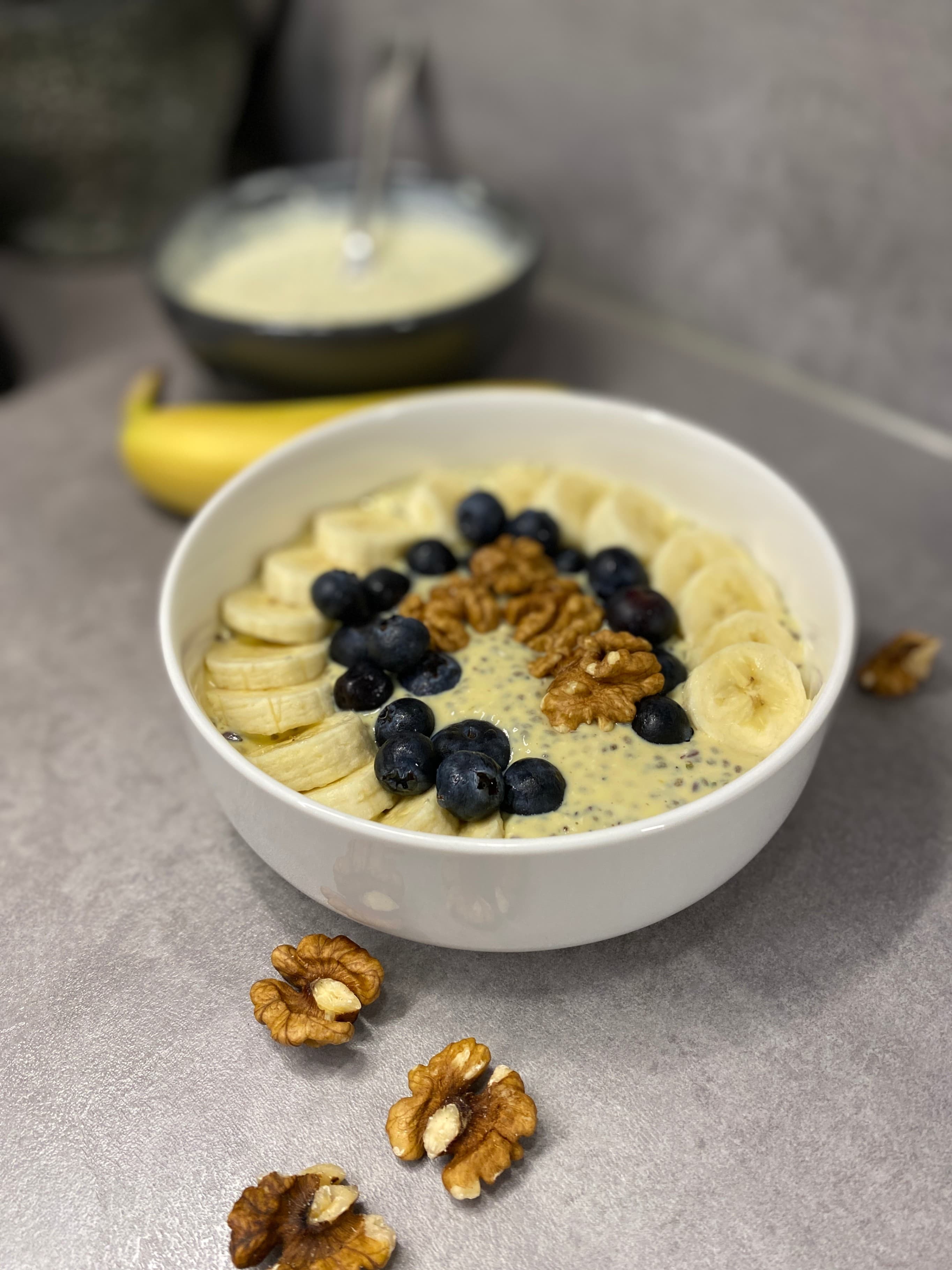 Banana Protein Chia Pudding Recipe Image