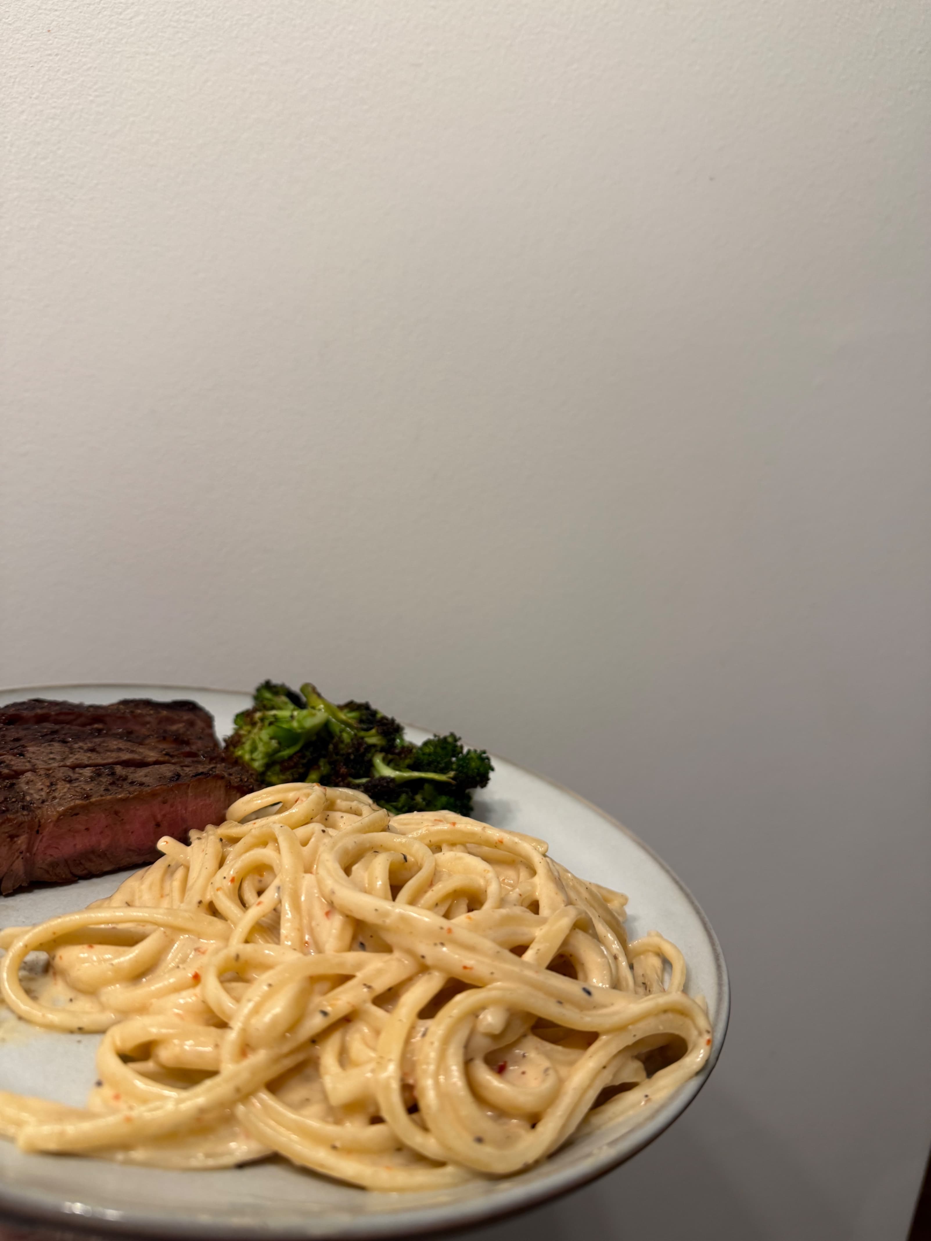 Receta de Rocely de Pasta Cremosa con Bistec