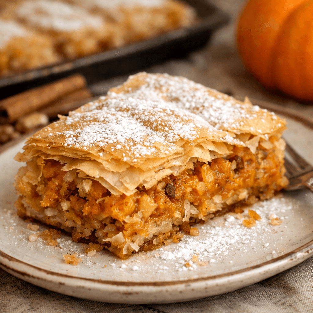 Classic Bulgarian Pumpkin Strudel (Tikvenik) Rocely Recipe