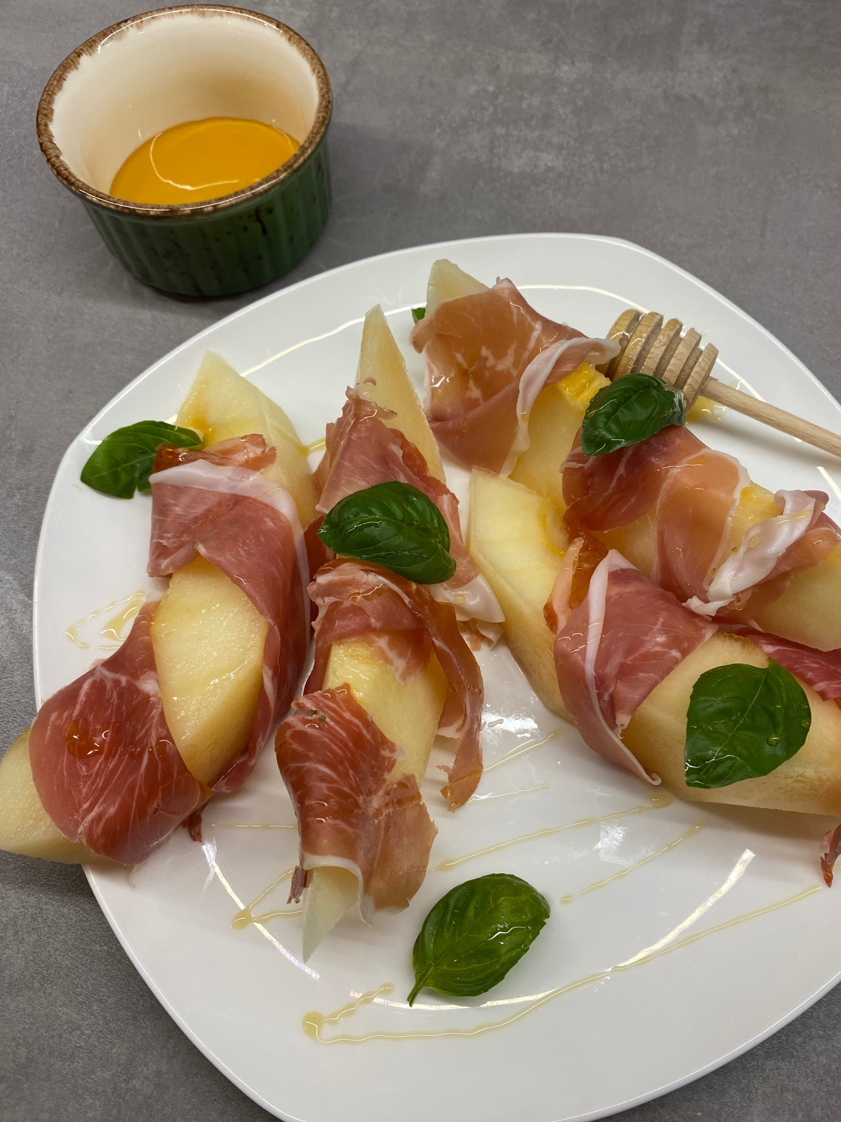 Melon with Prosciutto Recipe Image