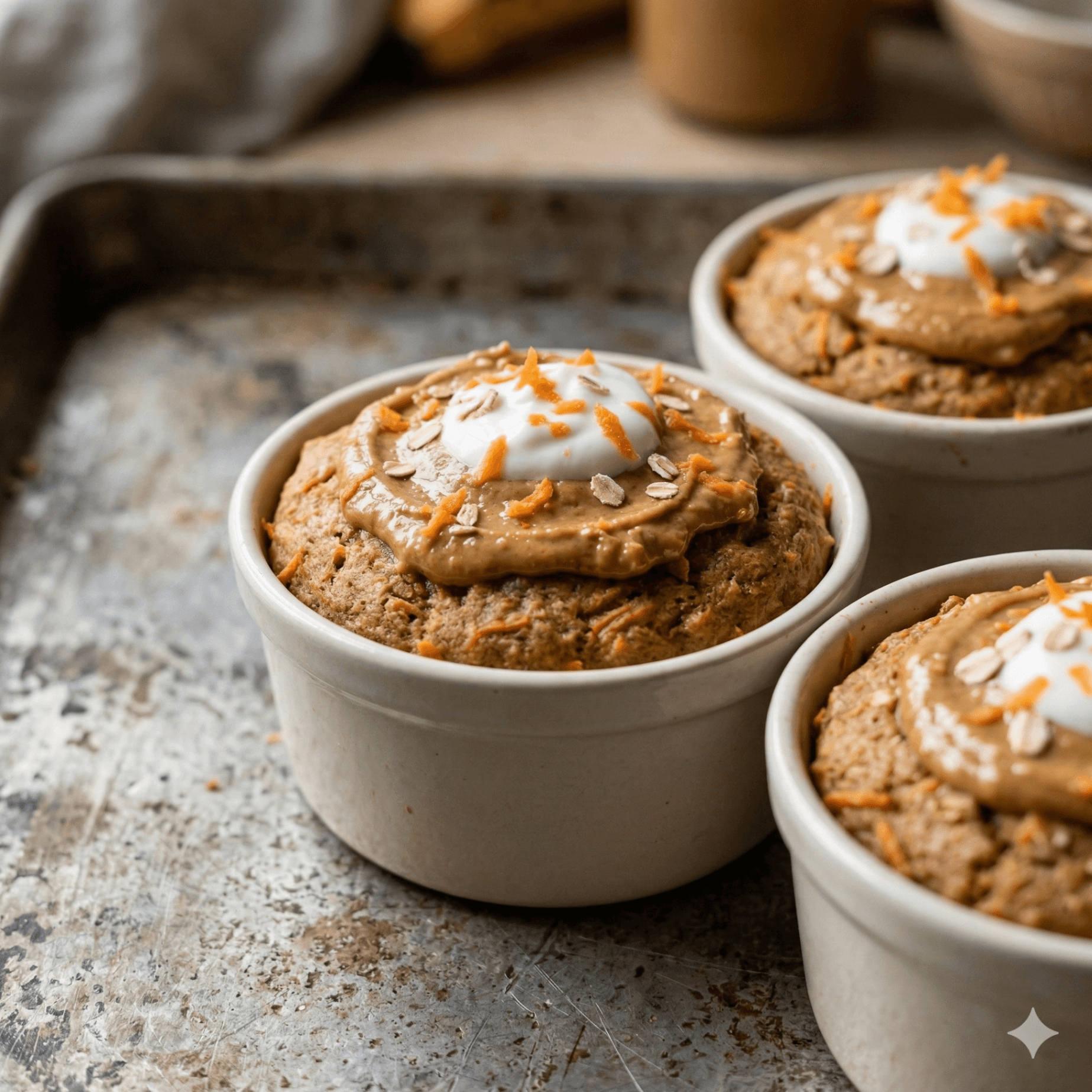 Banana Peanut Butter Carrot Cake Recipe Image