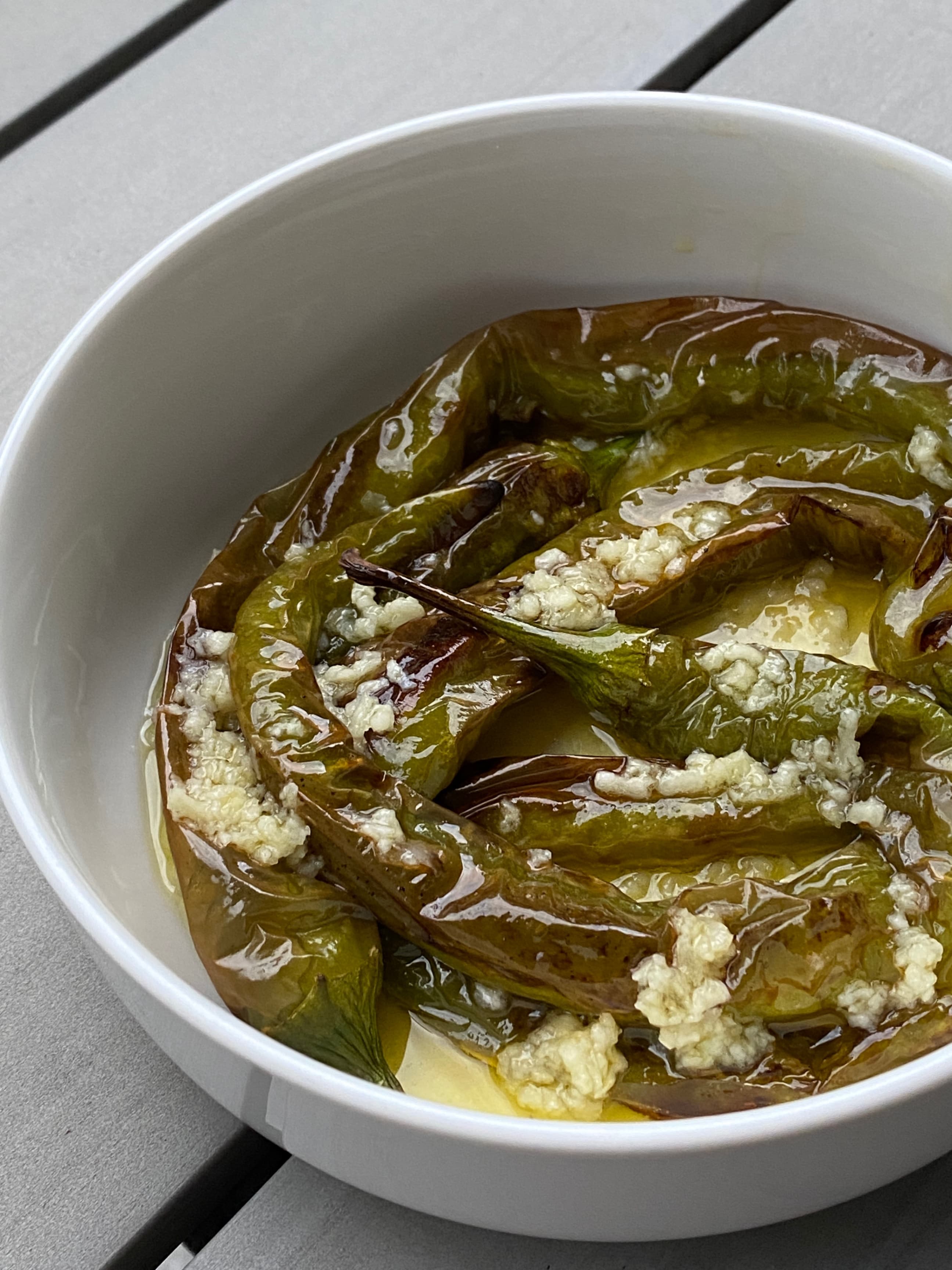 Spicy Baked Green Pepper Appetizer Recipe Image