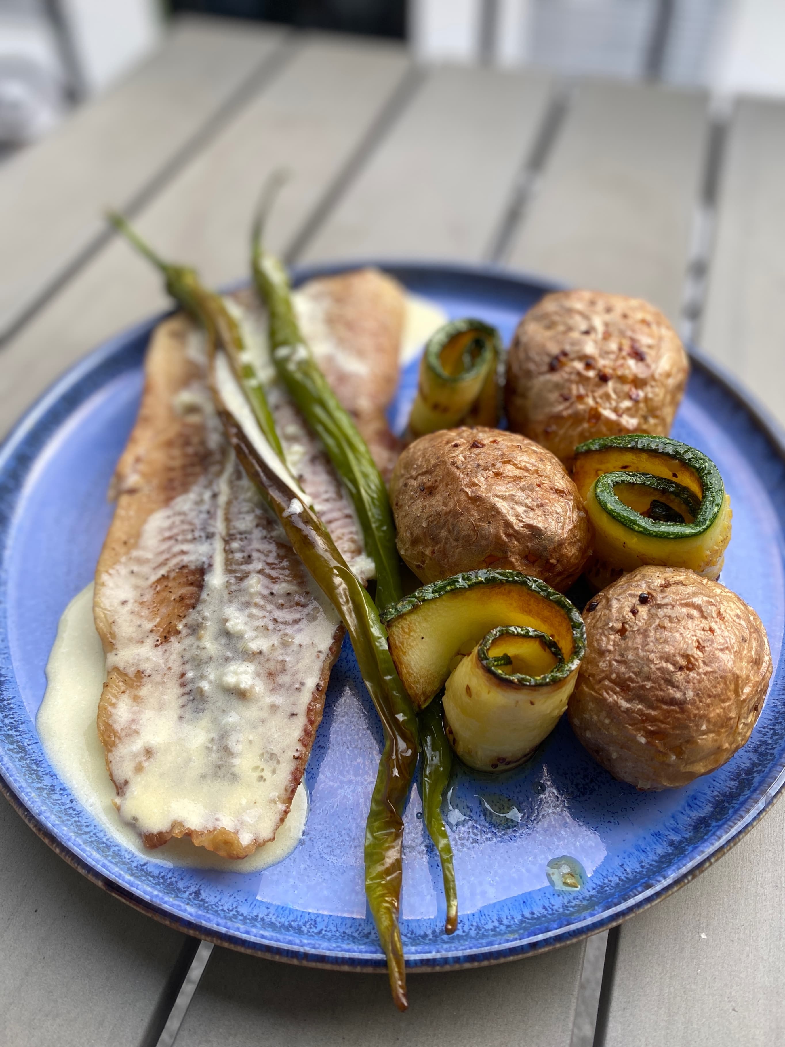 Catfish Fillet with Lemon Sauce and Grilled Veggies Rocely Recipe