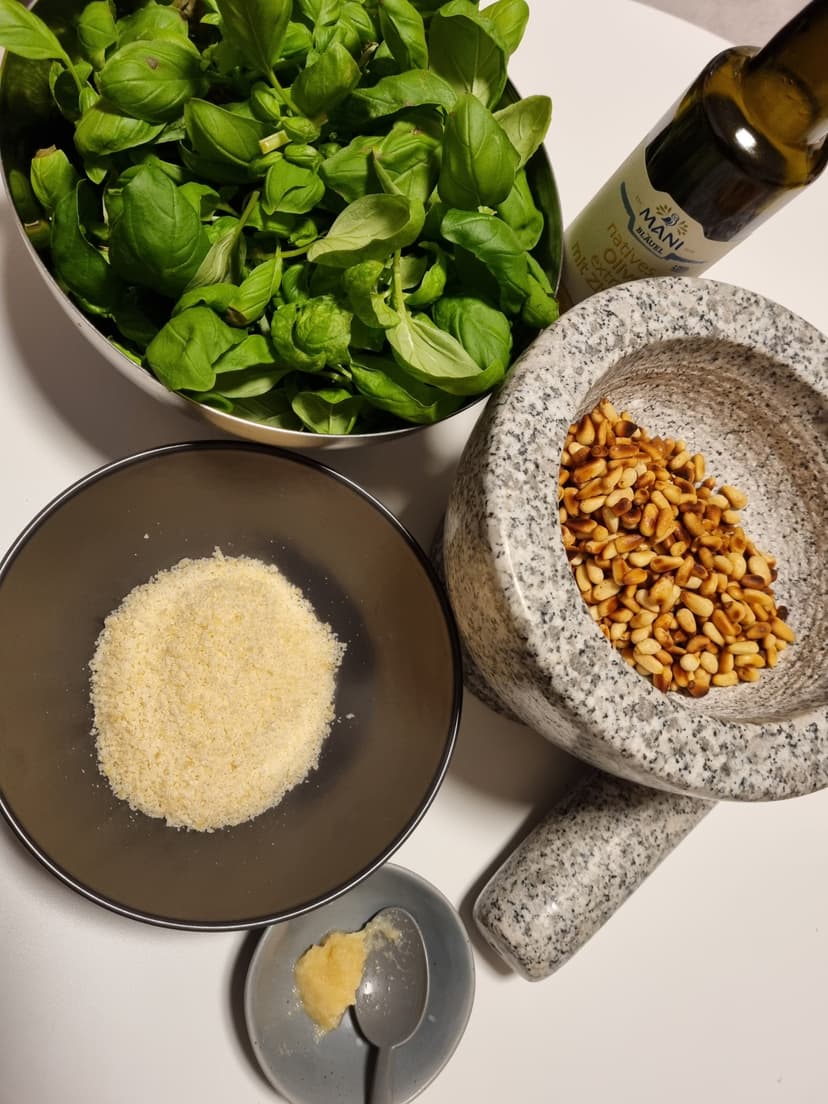 Pesto alla Genovese - Homemade Basil Pesto Rocely Recipe