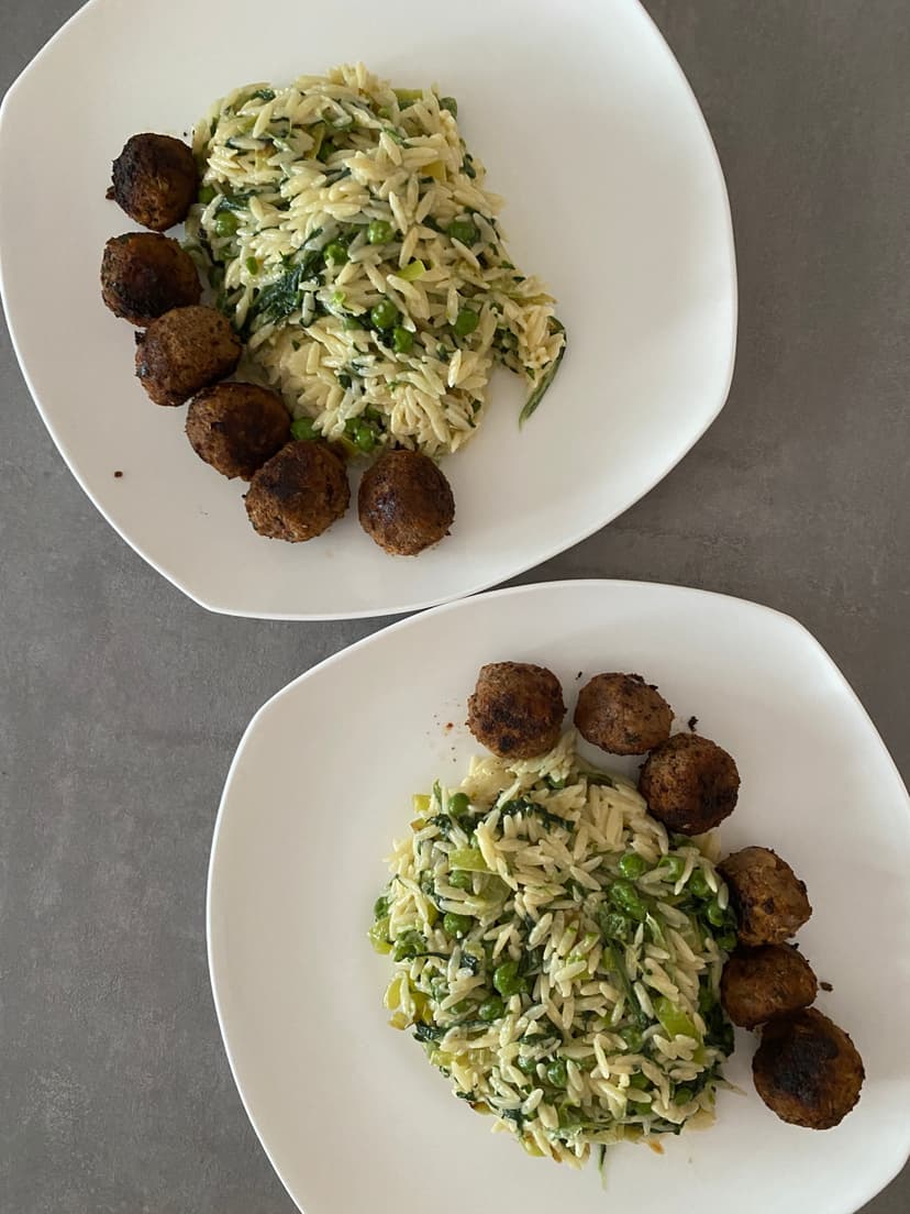 Meatballs with Orzo Pasta Rocely Recipe
