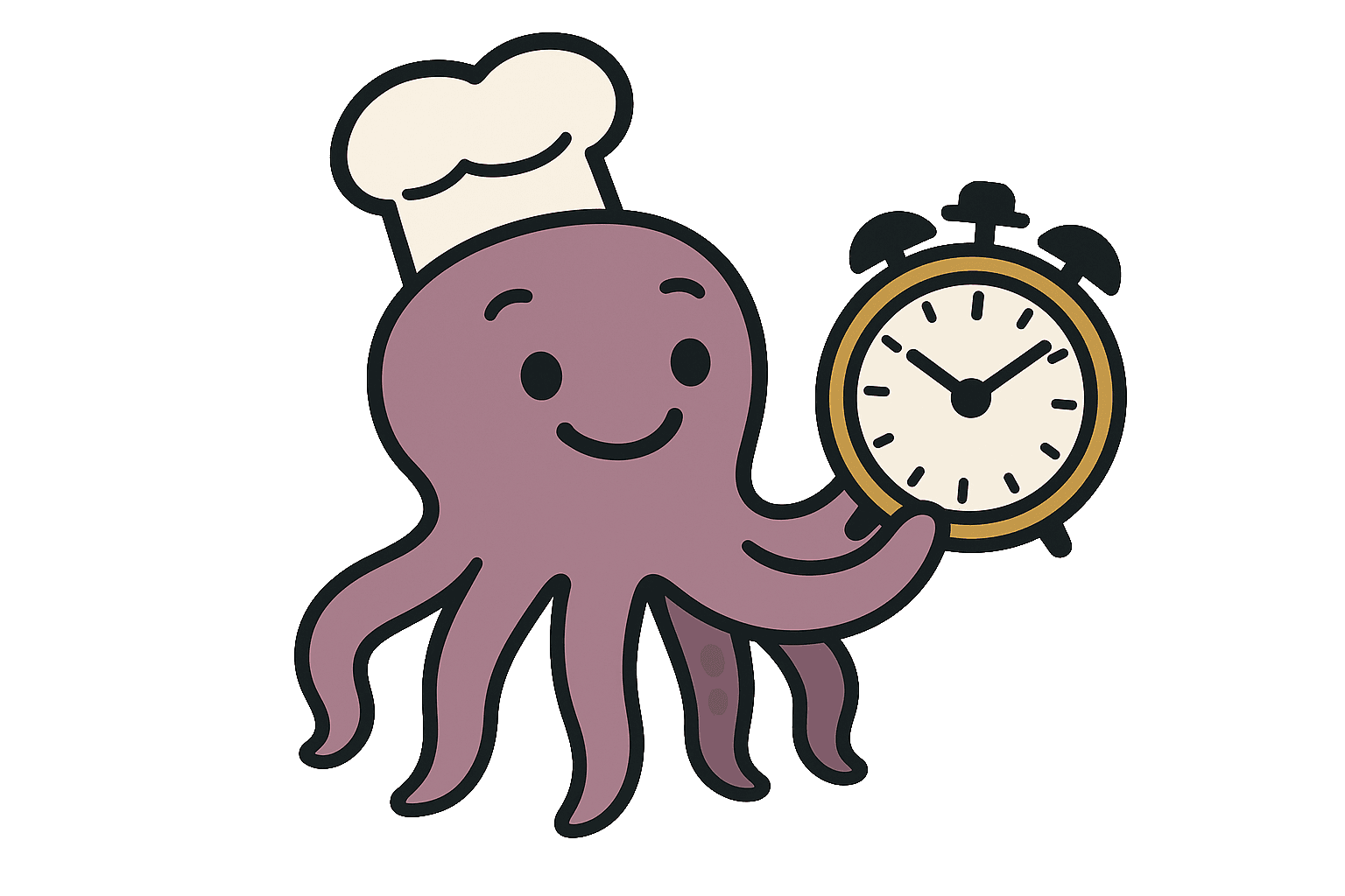 Rocely MealMatcher Hero Image with its Octopus Mascot sharing recipes with his friends and family