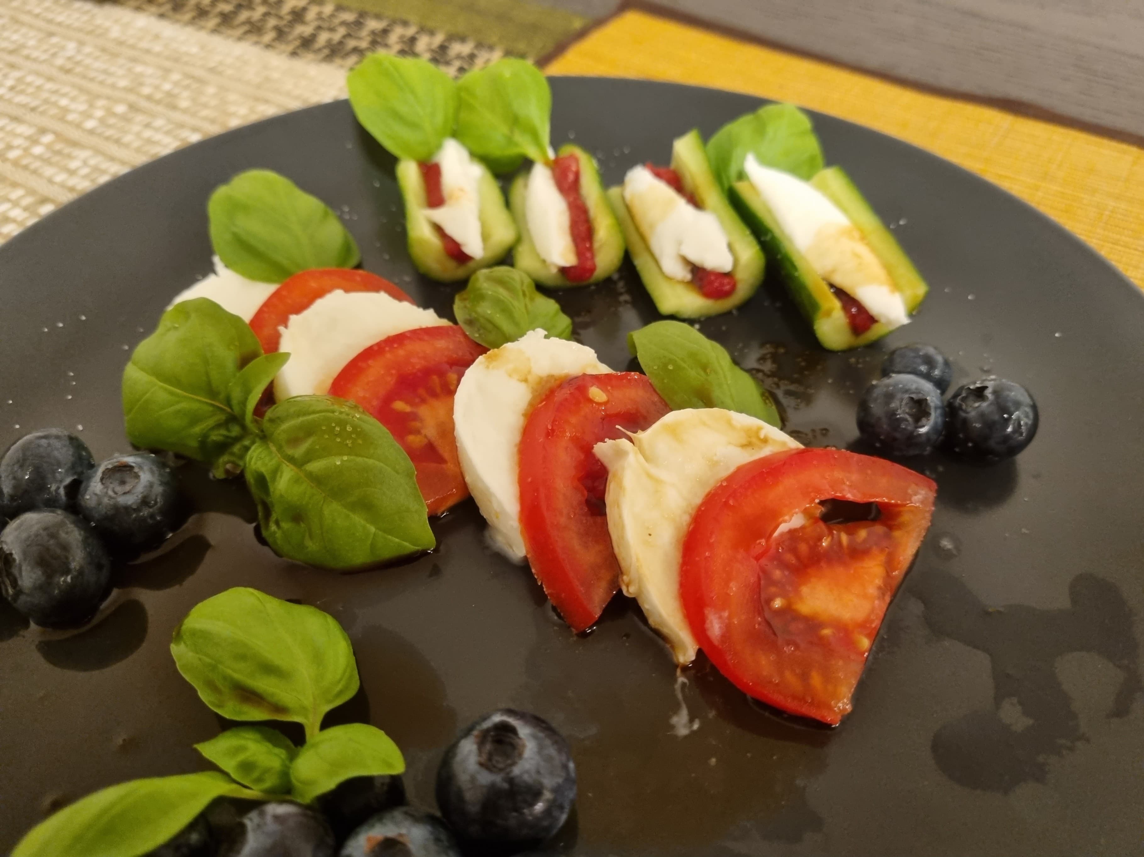 Buffalo Mozzarella with Fresh Cherry Tomatoes Recipe Image