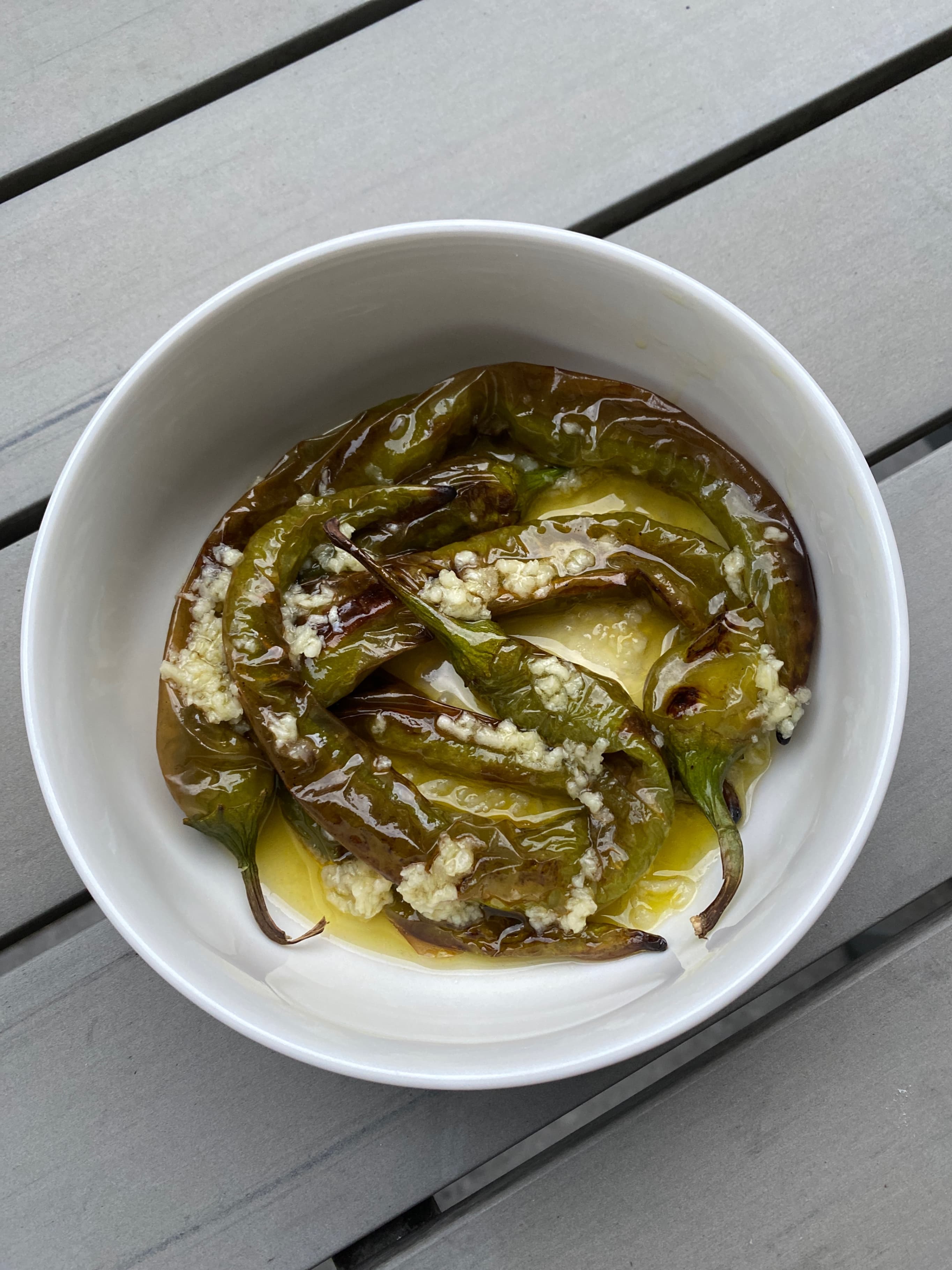 Spicy Baked Green Pepper Appetizer Recipe Image