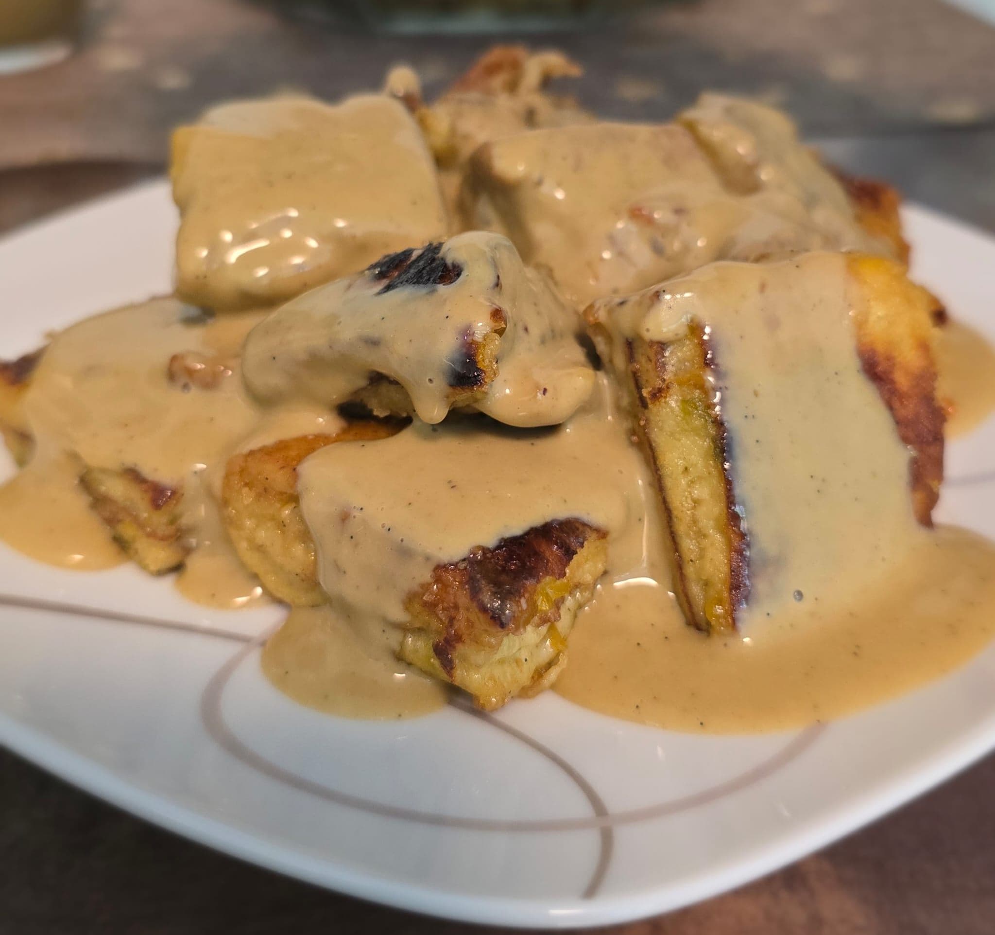 Creamy, intensely aromatic Pistachio Sauce based on homemade Vanilla Sauce Recipe Image