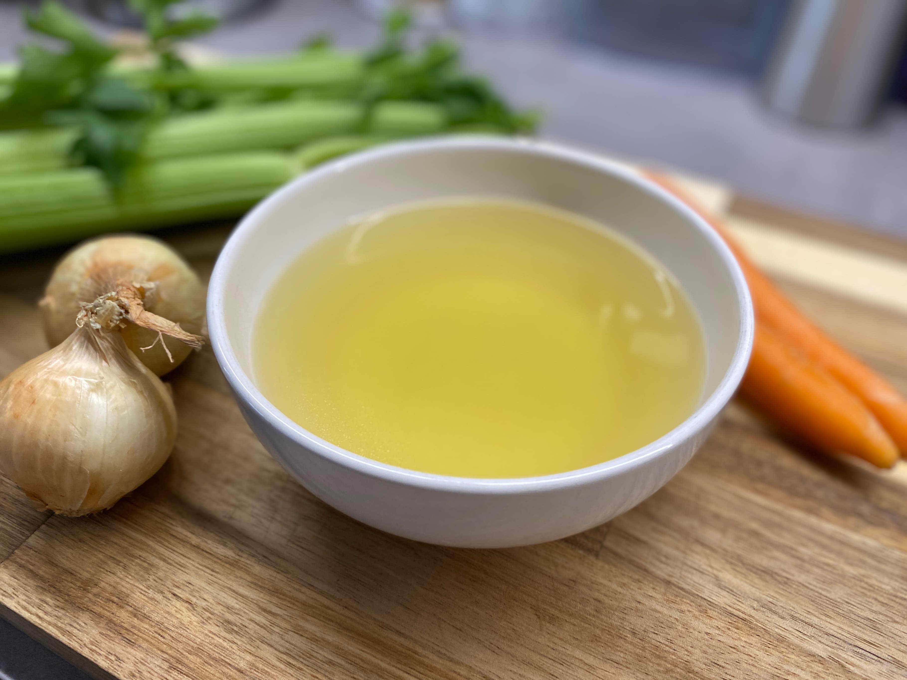 Homemade Chicken Stock Recipe Image