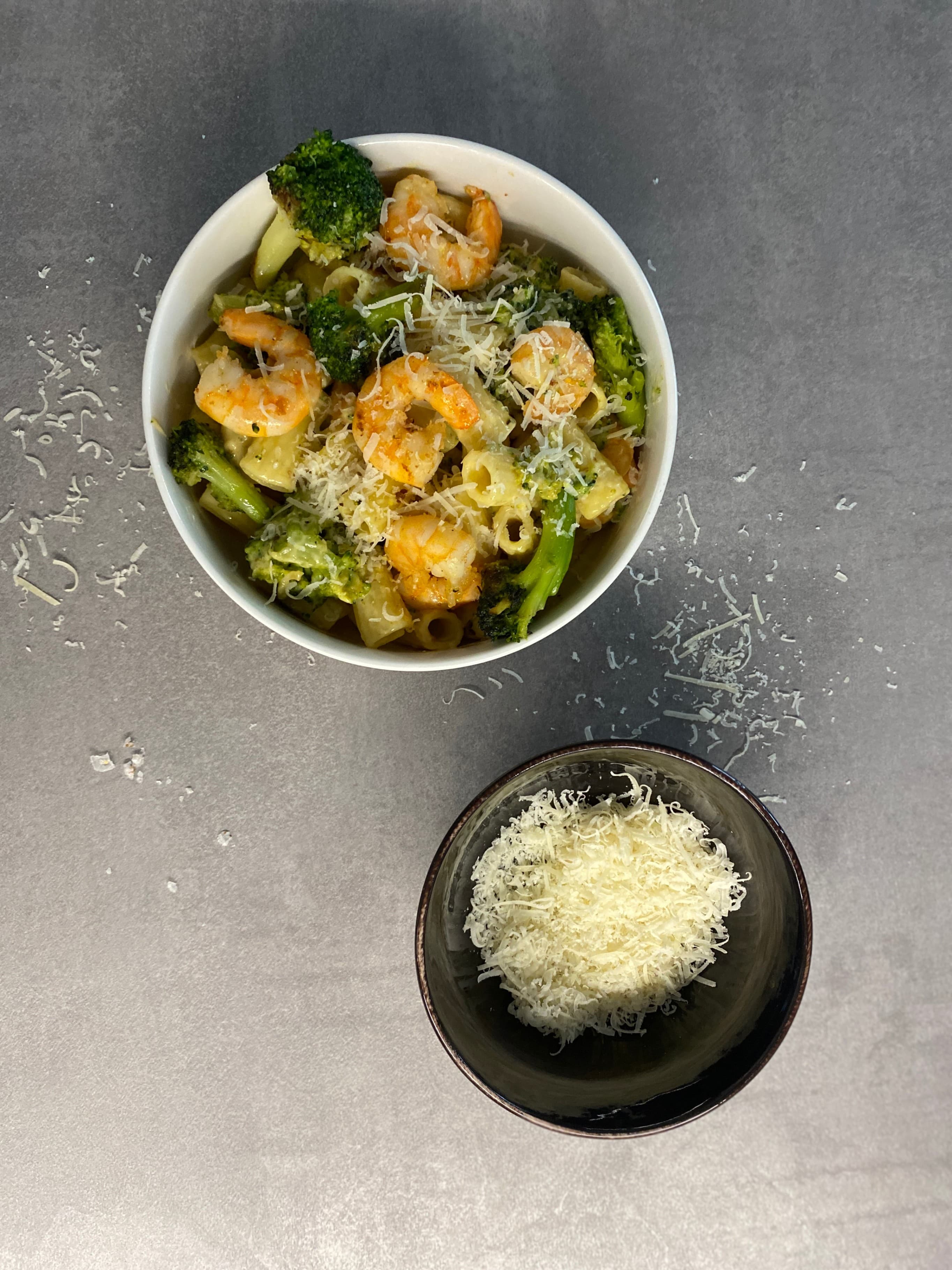 Shrimp Broccoli Pasta with Cheddar Recipe Image