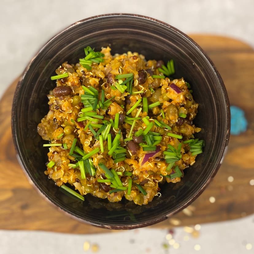 Receta de Rocely de Ensalada Picante de Legumbres y Espelta