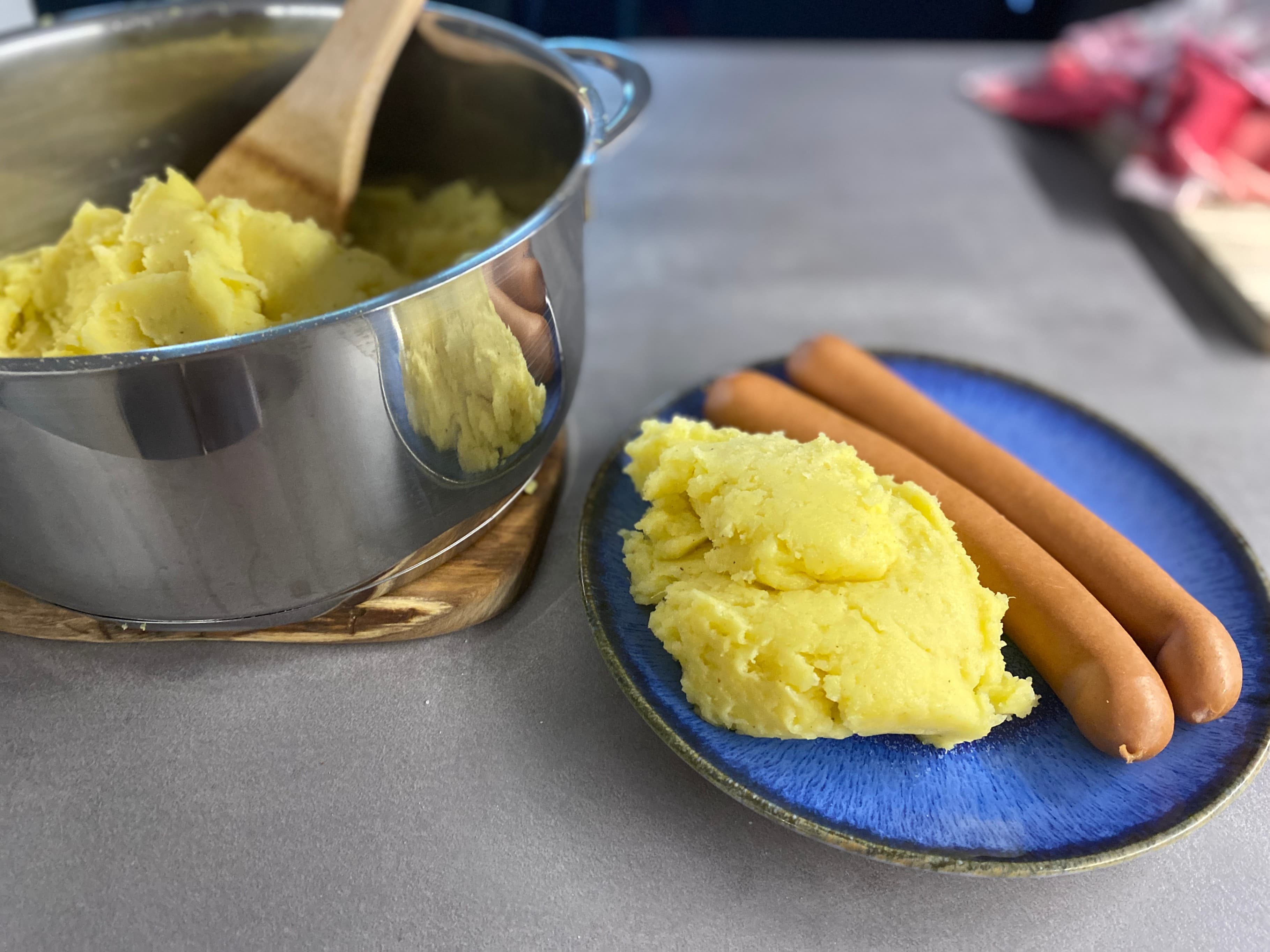 Frankfurter with Potato Puree Recipe Image
