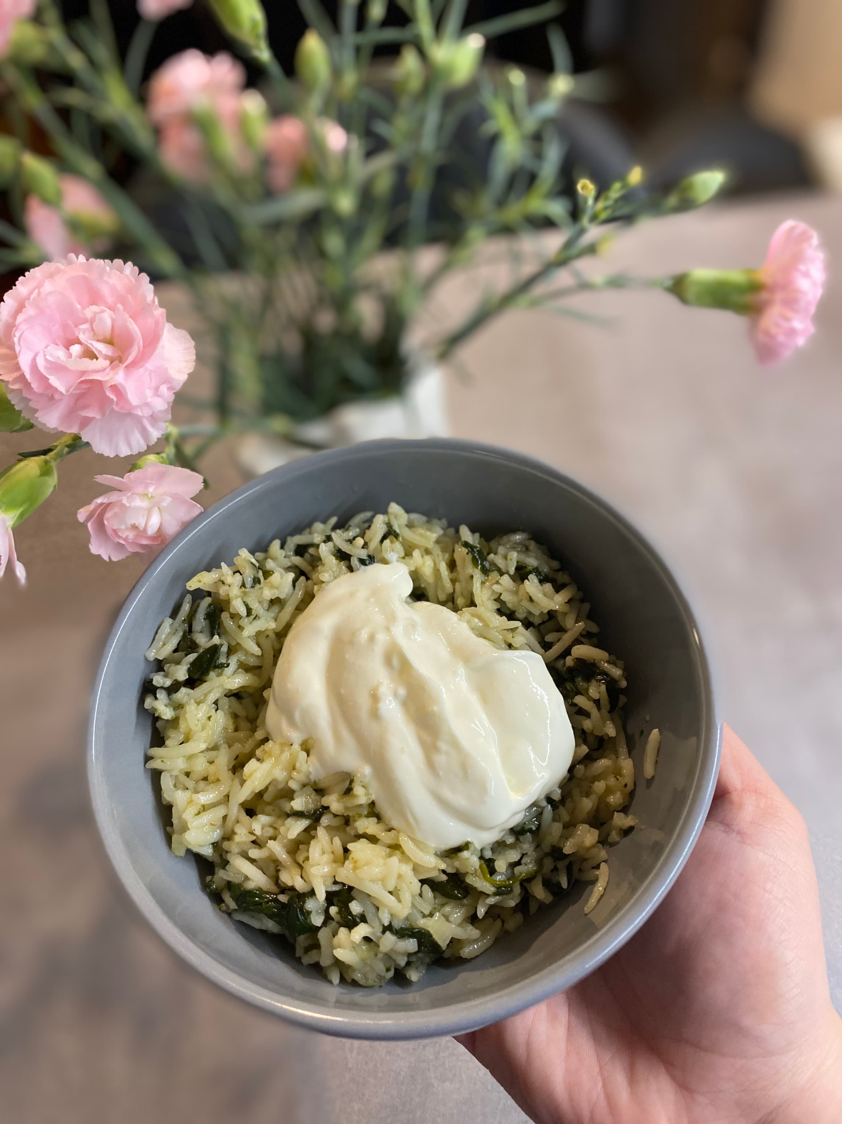 Rice with Spinach Recipe Image