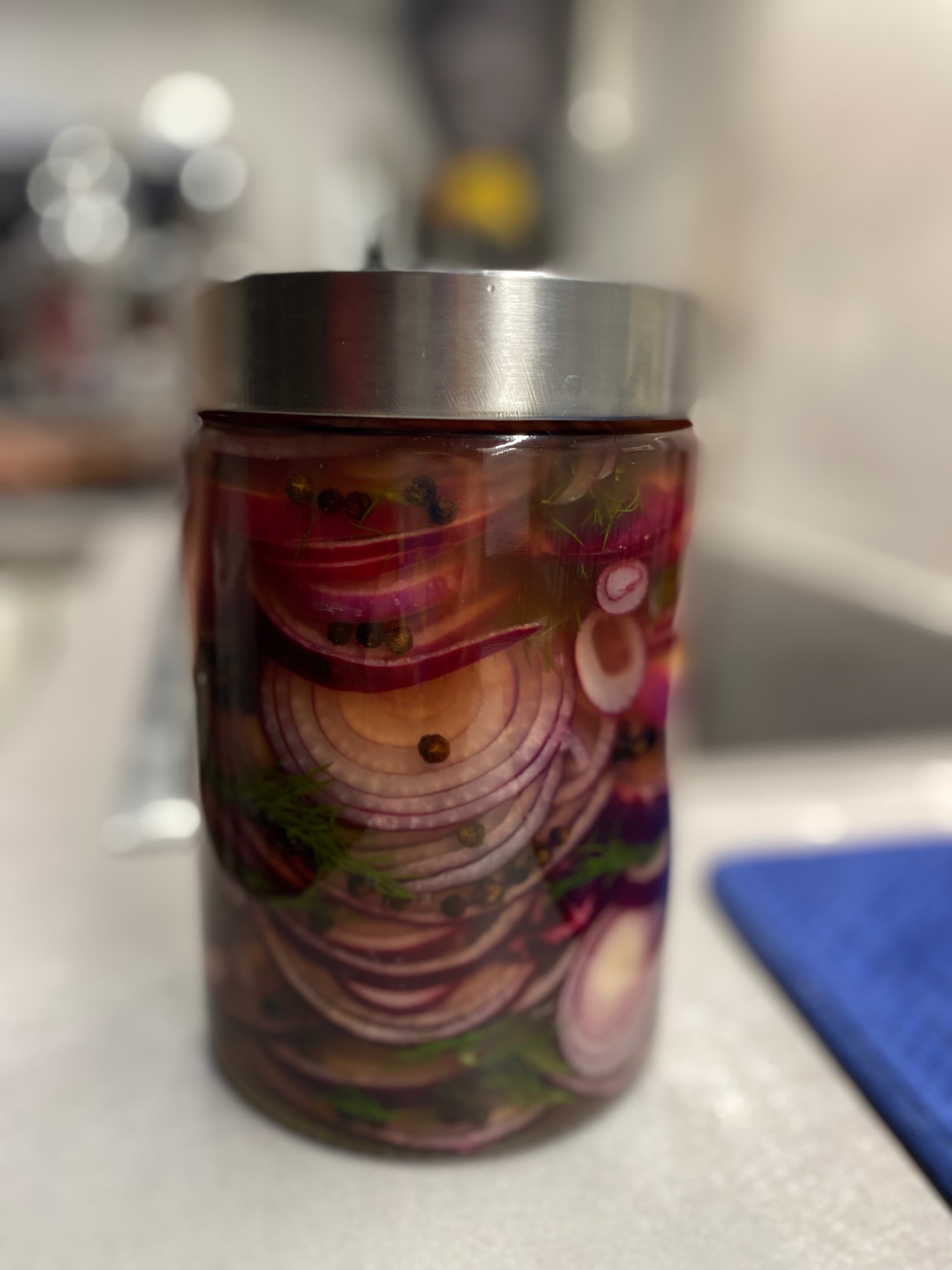 Pickled Red Onions with Dill Rocely Recipe