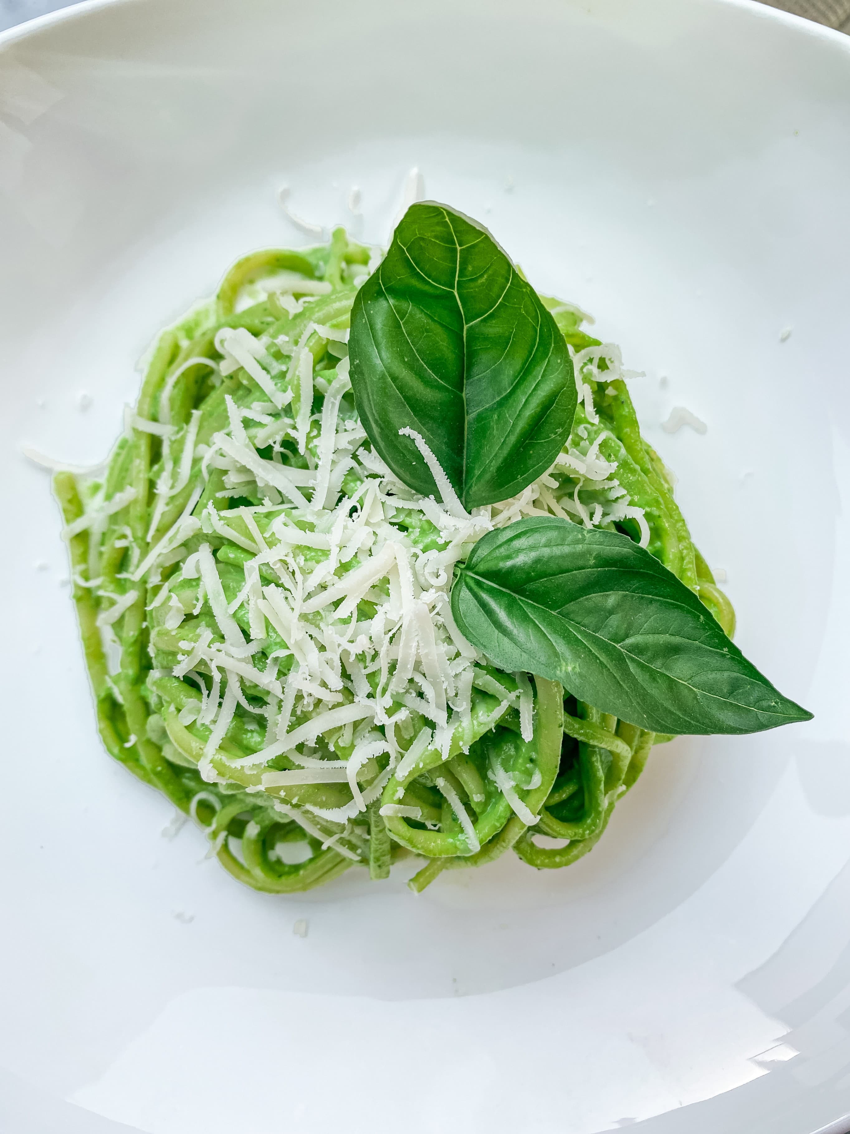 Green Summer Linguine Recipe Image