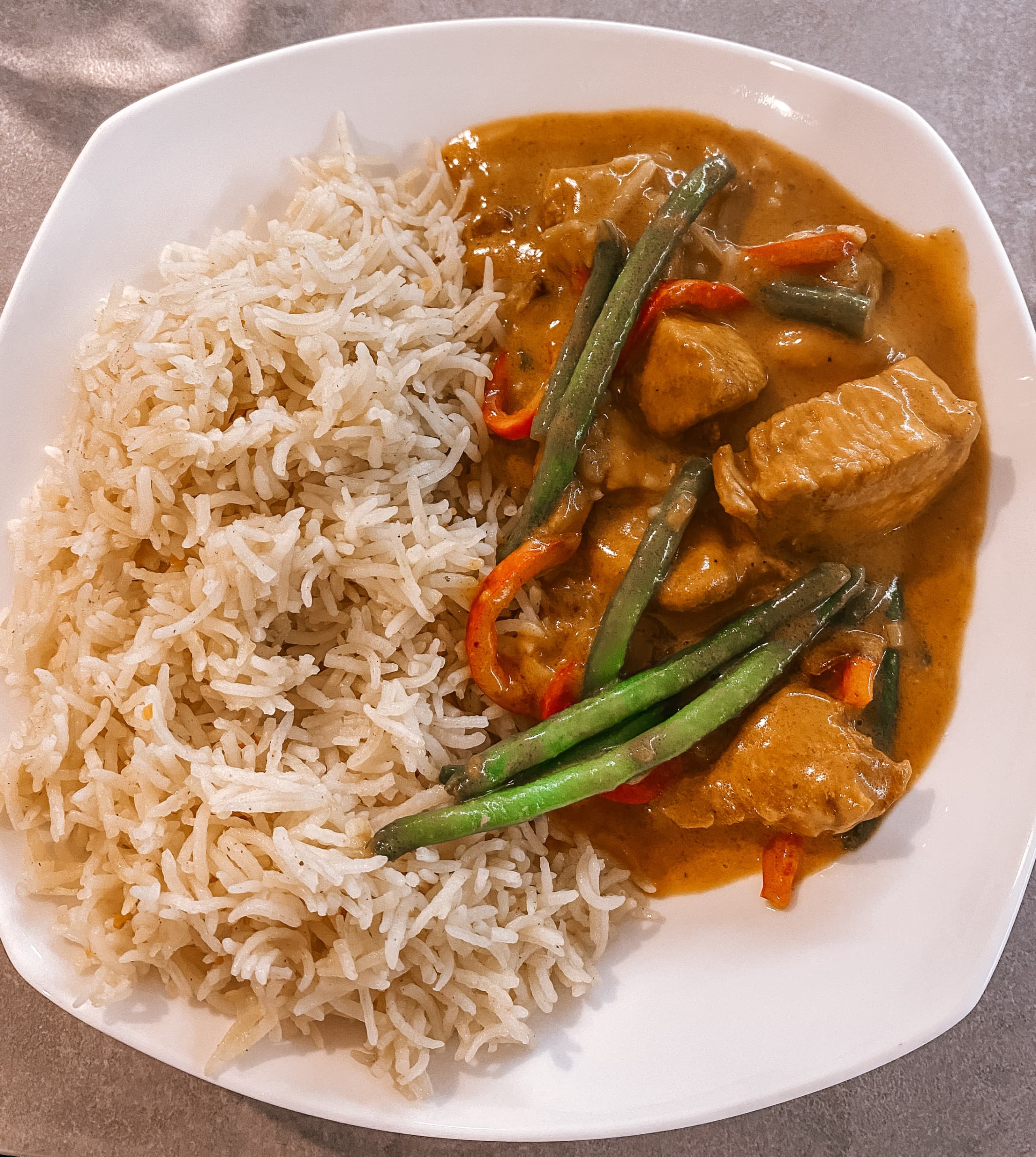 Coconut Chicken Curry Rice Bowl Recipe Image