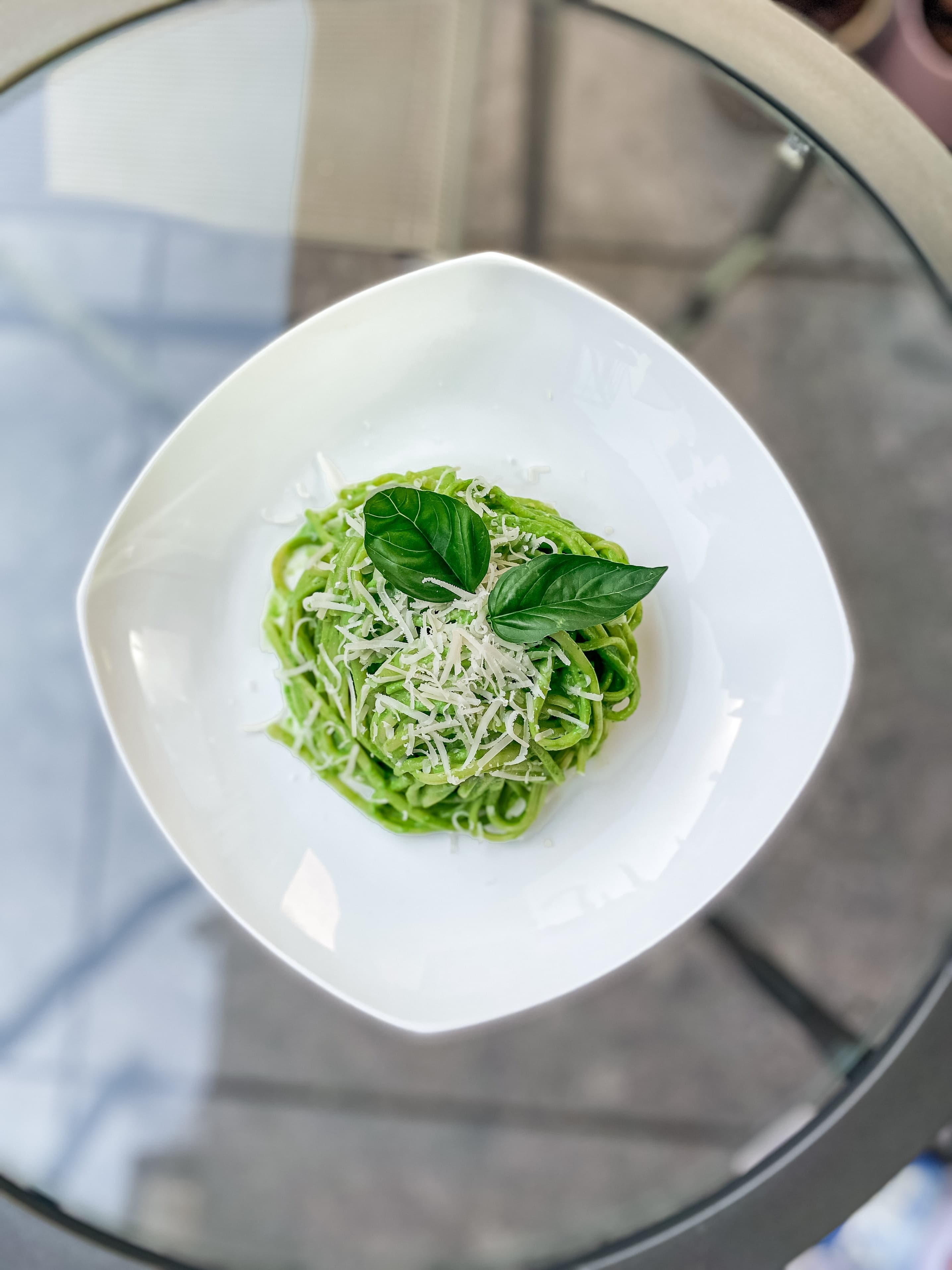 Green Summer Linguine Recipe Image