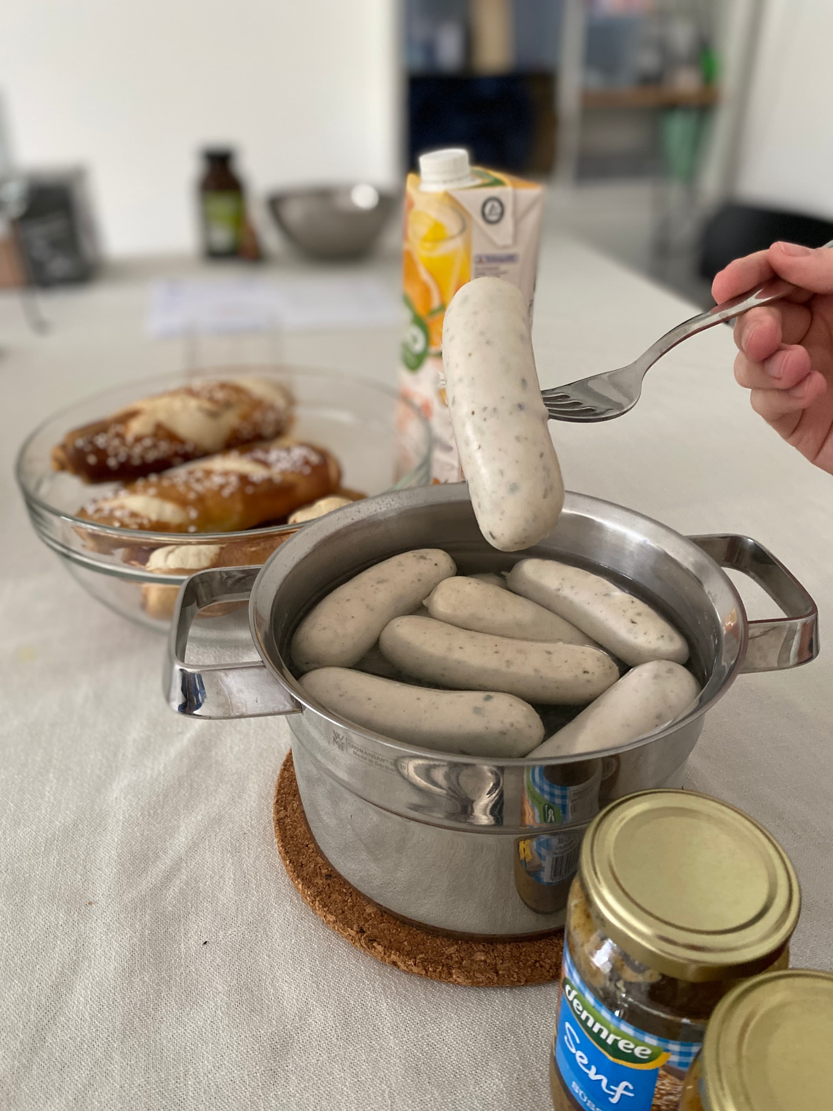 Bavarian Weißwurst Breakfast Recipe Image