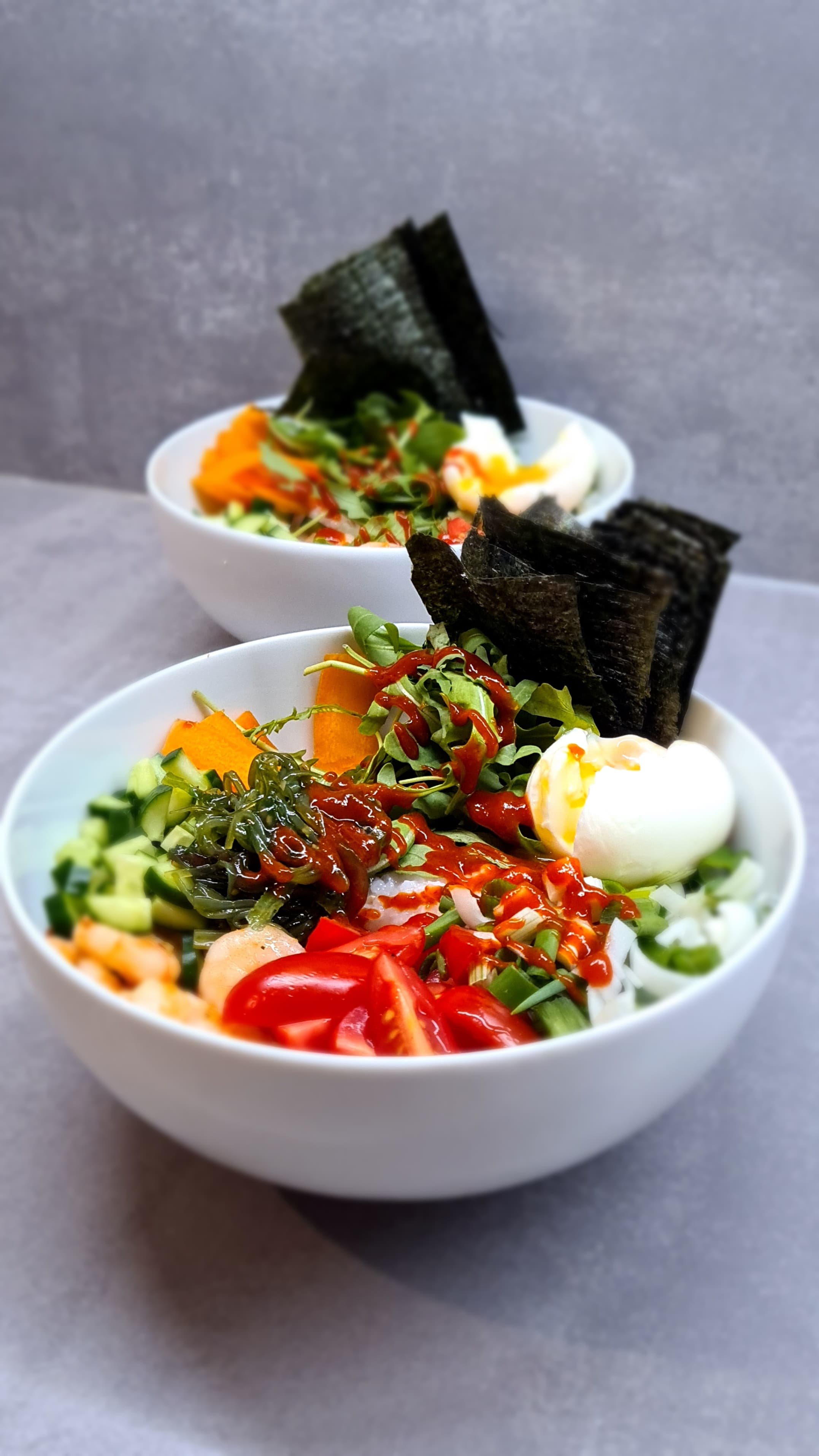 Shrimp & Wakame Sushi Bowl Recipe Image