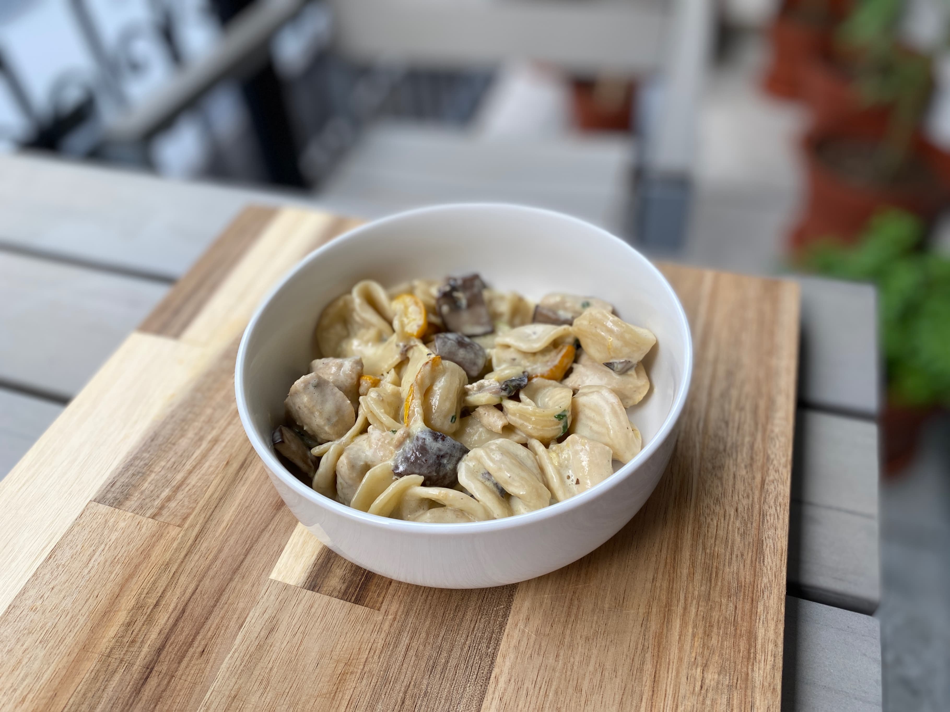 Creamy Chicken & Veggie Pasta Recipe Image