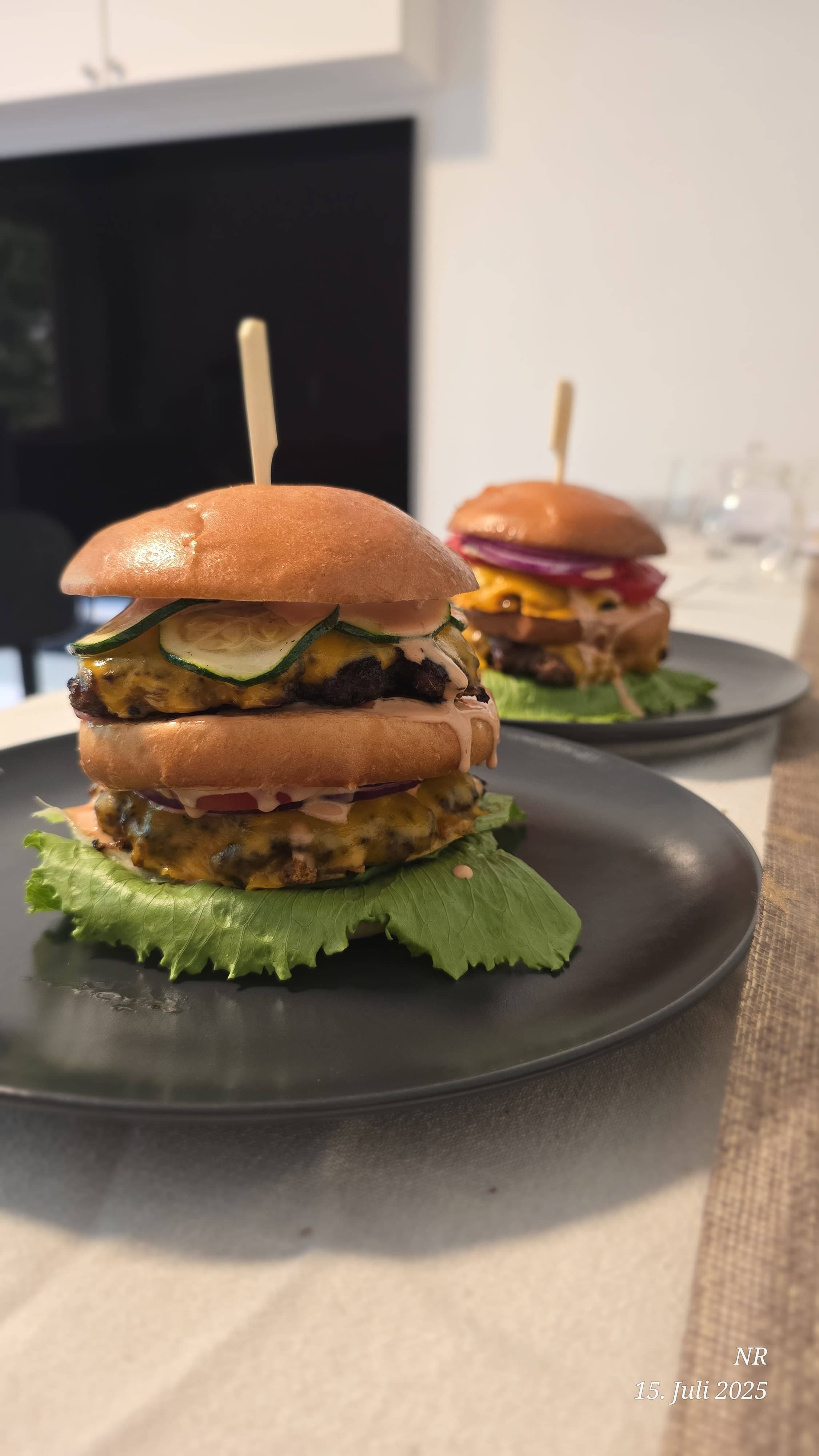 Le meilleur double burger Recipe Image