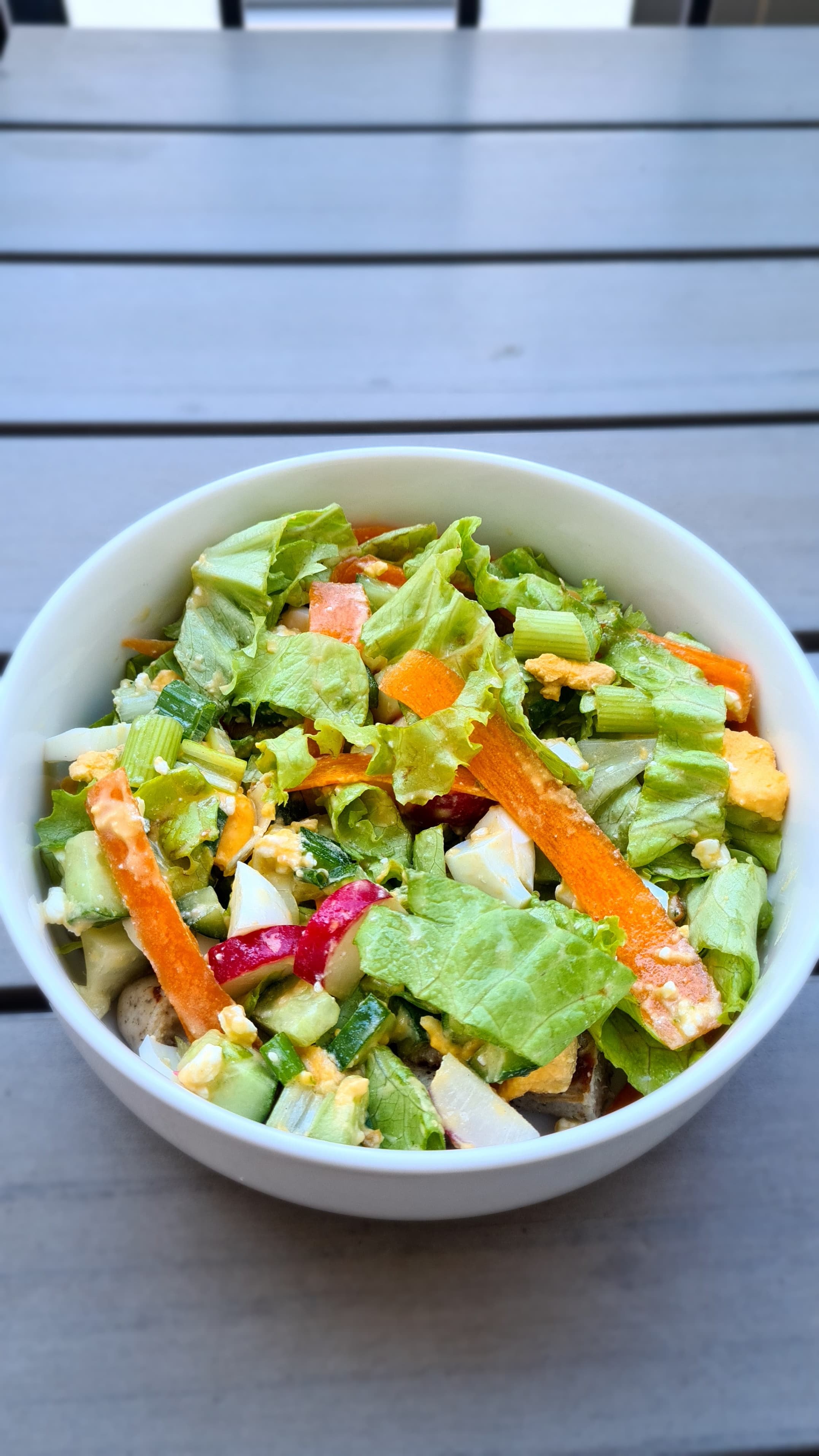 Egg Sausage Salad Recipe Image