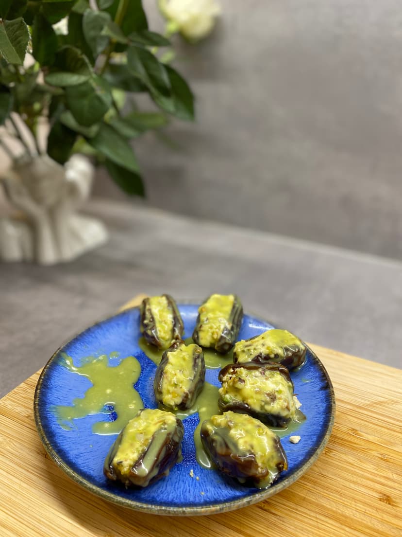 Receta de Rocely de Dátiles con Pistacho y Mascarpone