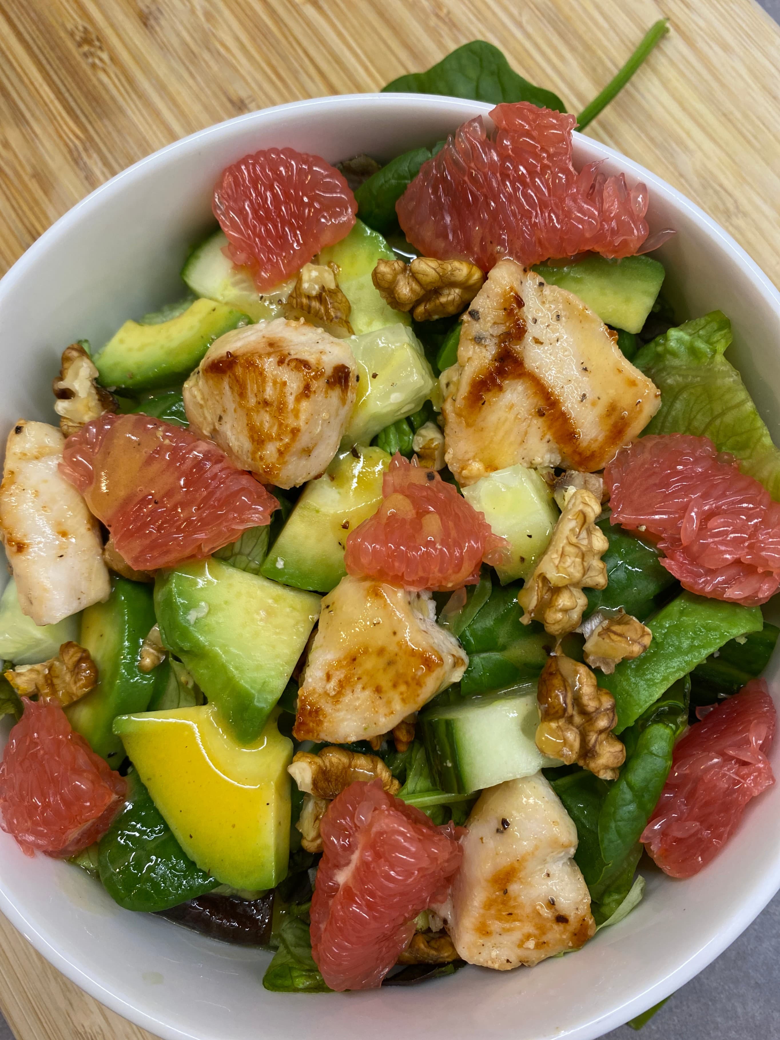 Chicken Salad with Grapefruit Dressing Recipe Image