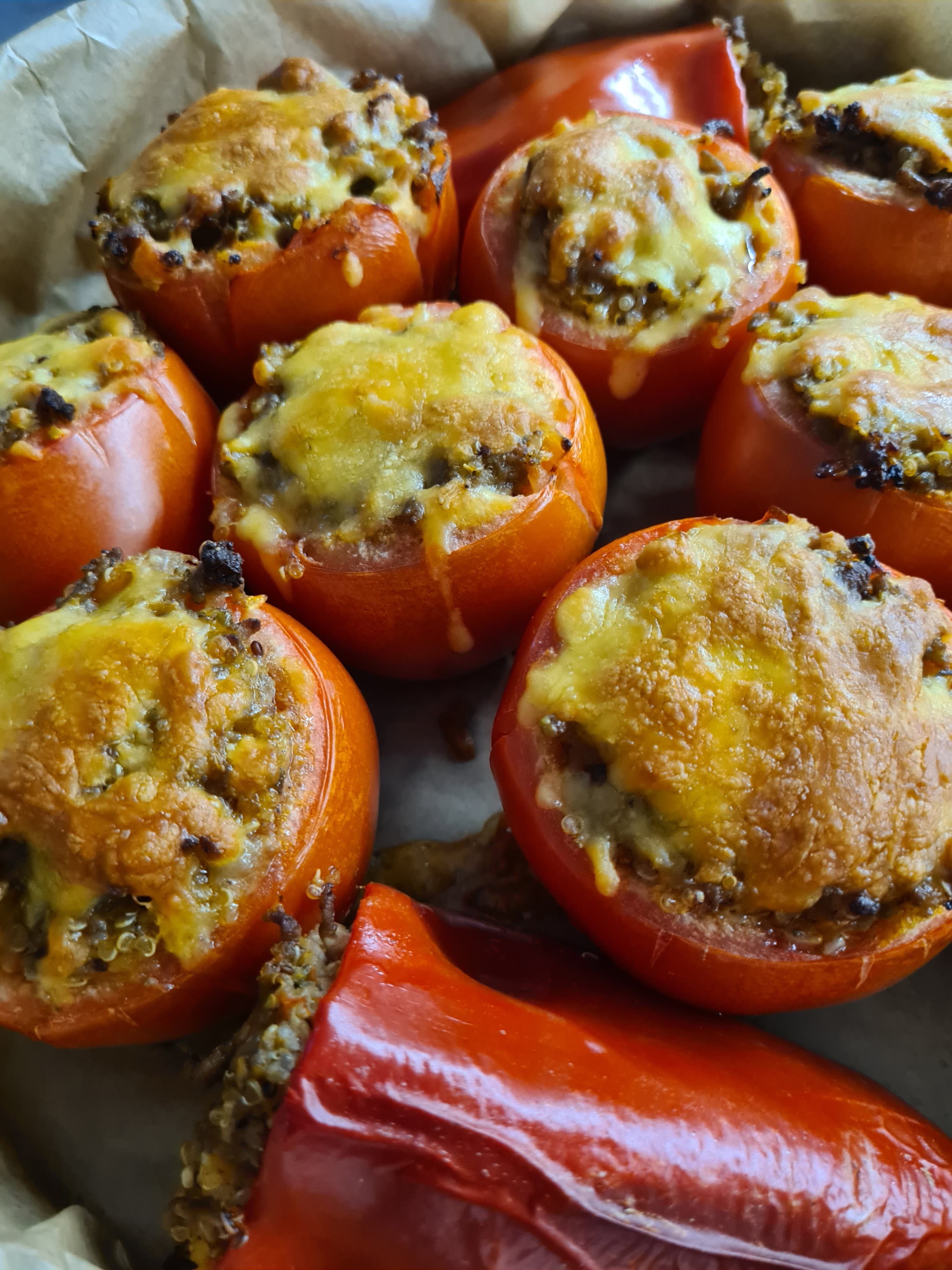 Quinoa Stuffed Tomatoes Recipe Image