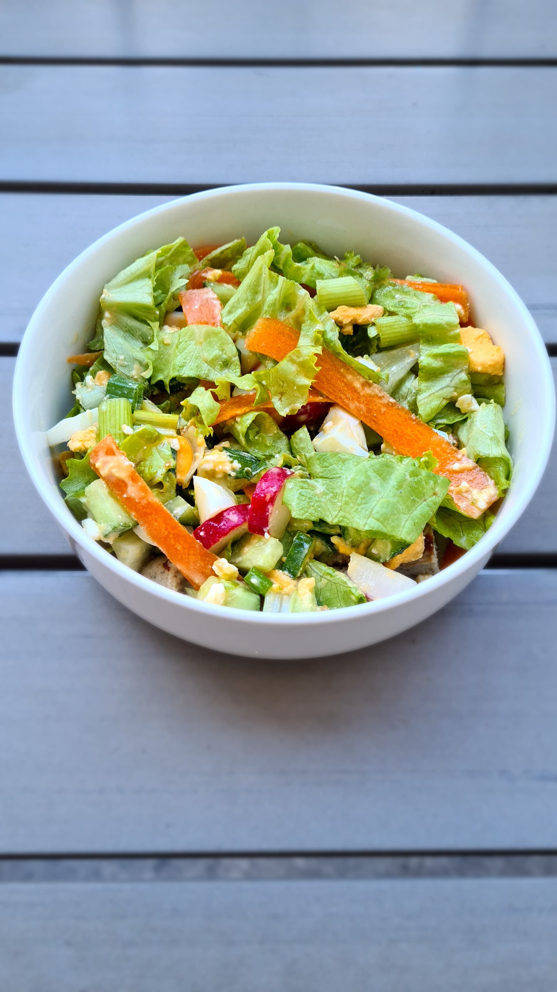 Egg Sausage Salad Recipe Image