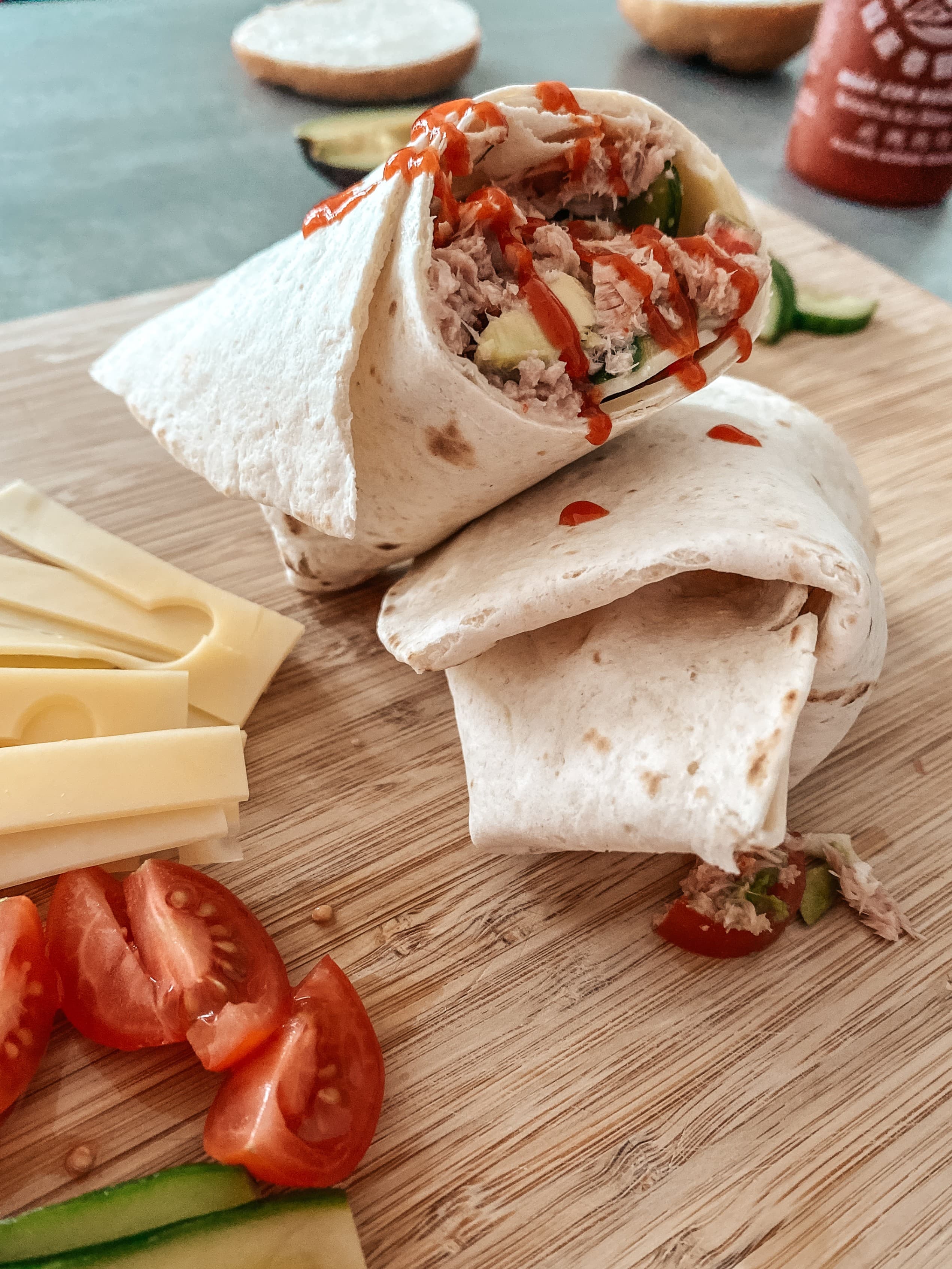 Breakfast Burrito with Tuna Recipe Image